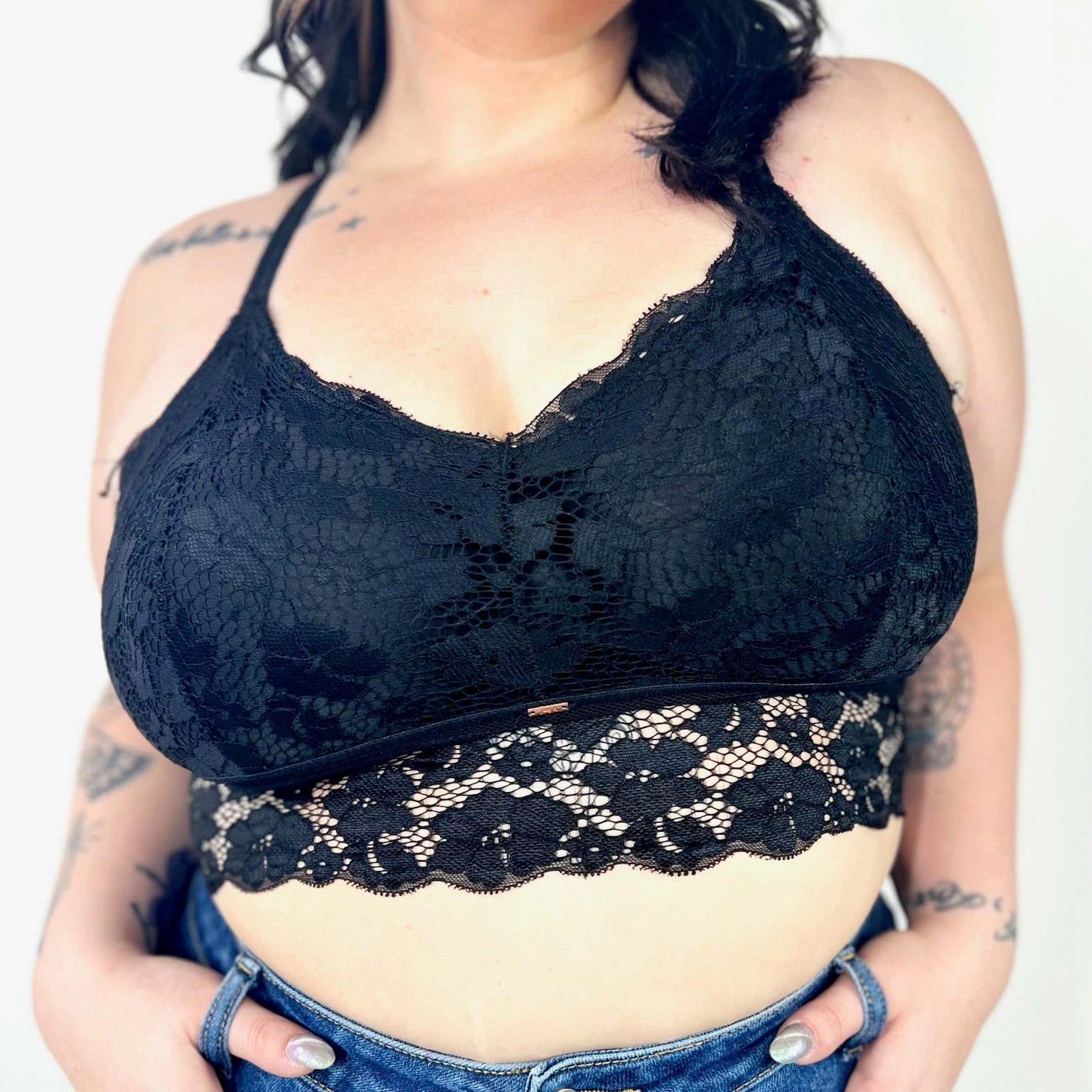 Juliette Lace Bralette (Reg/Curvy)-140 Body Suits/ Intimates-Jady K-Heathered Boho Boutique, Women's Fashion and Accessories in Palmetto, FL