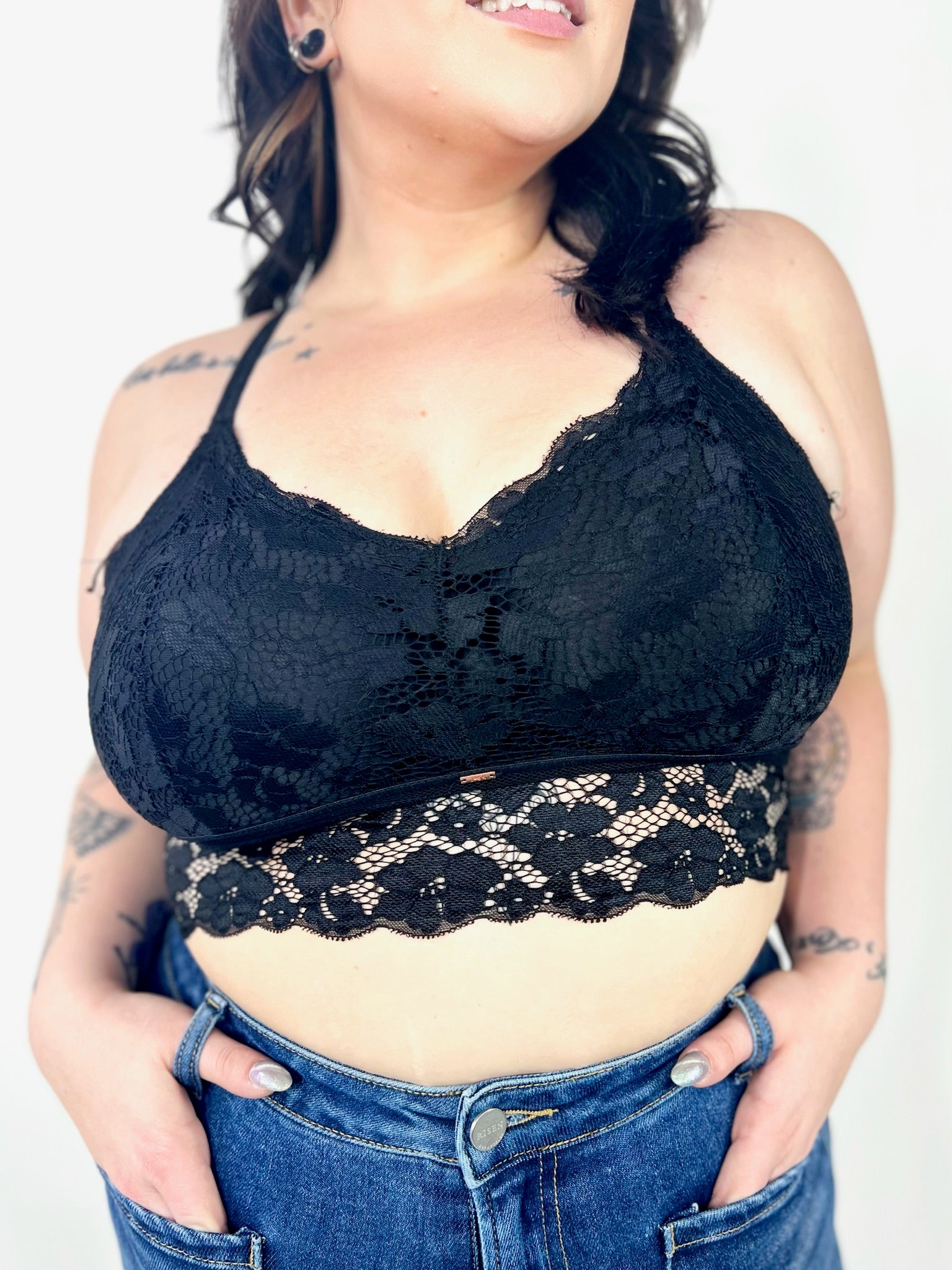 Juliette Lace Bralette (Reg/Curvy)-140 Body Suits/ Intimates-Jady K-Heathered Boho Boutique, Women's Fashion and Accessories in Palmetto, FL