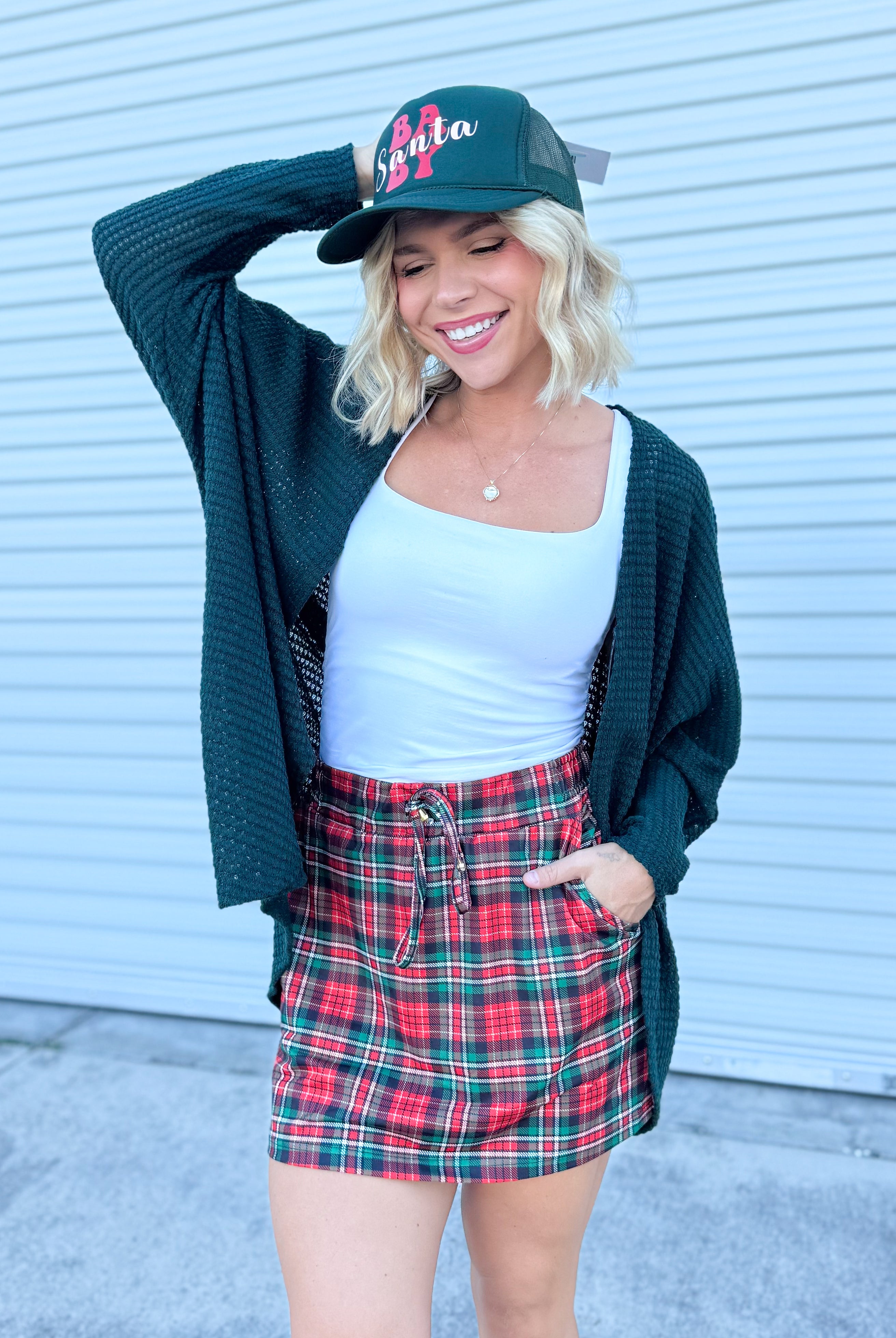 Christmas Plaid Skort-170 Skort/ Skirt-JESS LEA-Heathered Boho Boutique, Women's Fashion and Accessories in Palmetto, FL