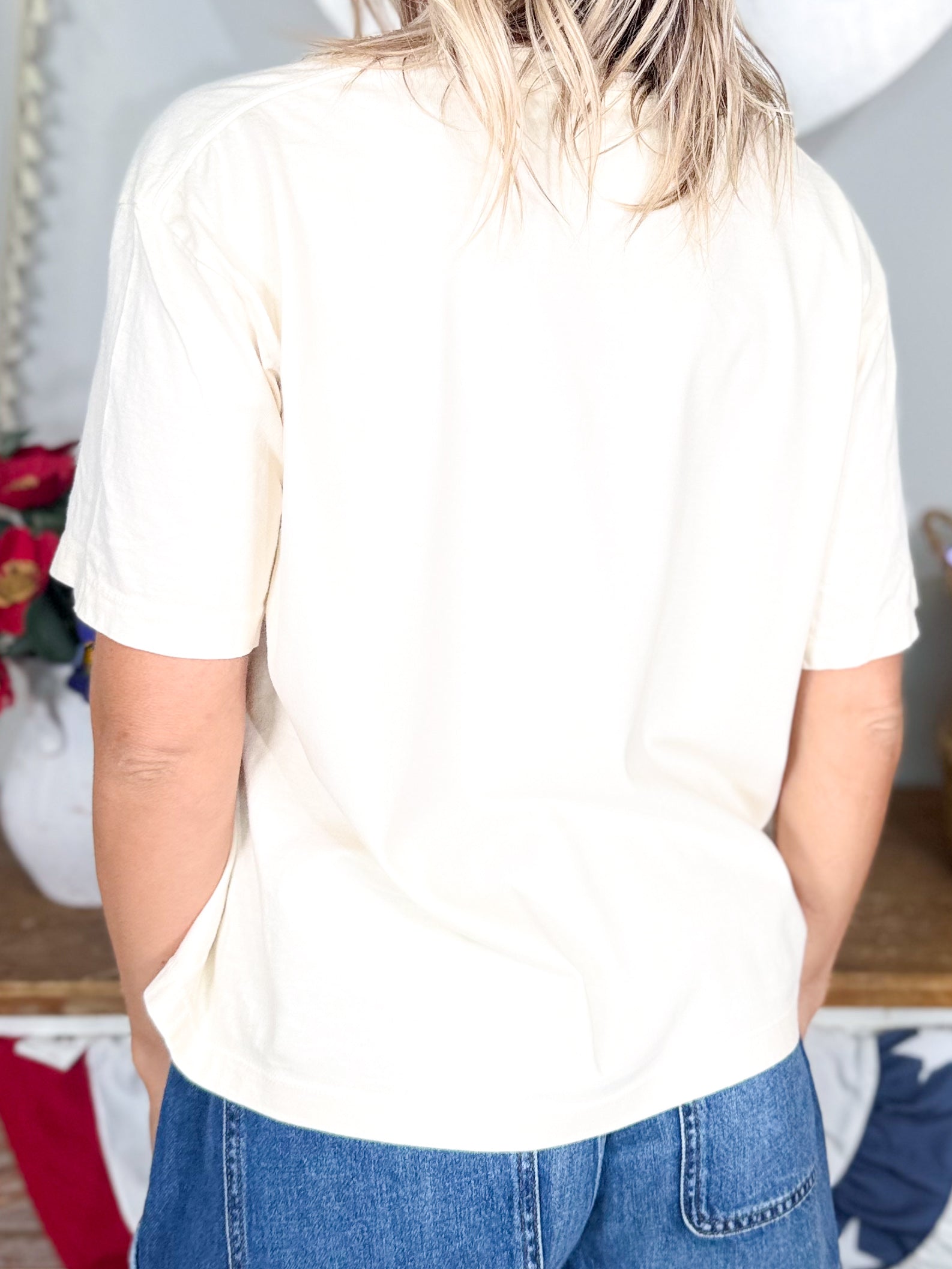 Flip Flop Freedom Boxy Graphic Tee-130 Graphic Tees-Heathered Boho-Heathered Boho Boutique, Women's Fashion and Accessories in Palmetto, FL