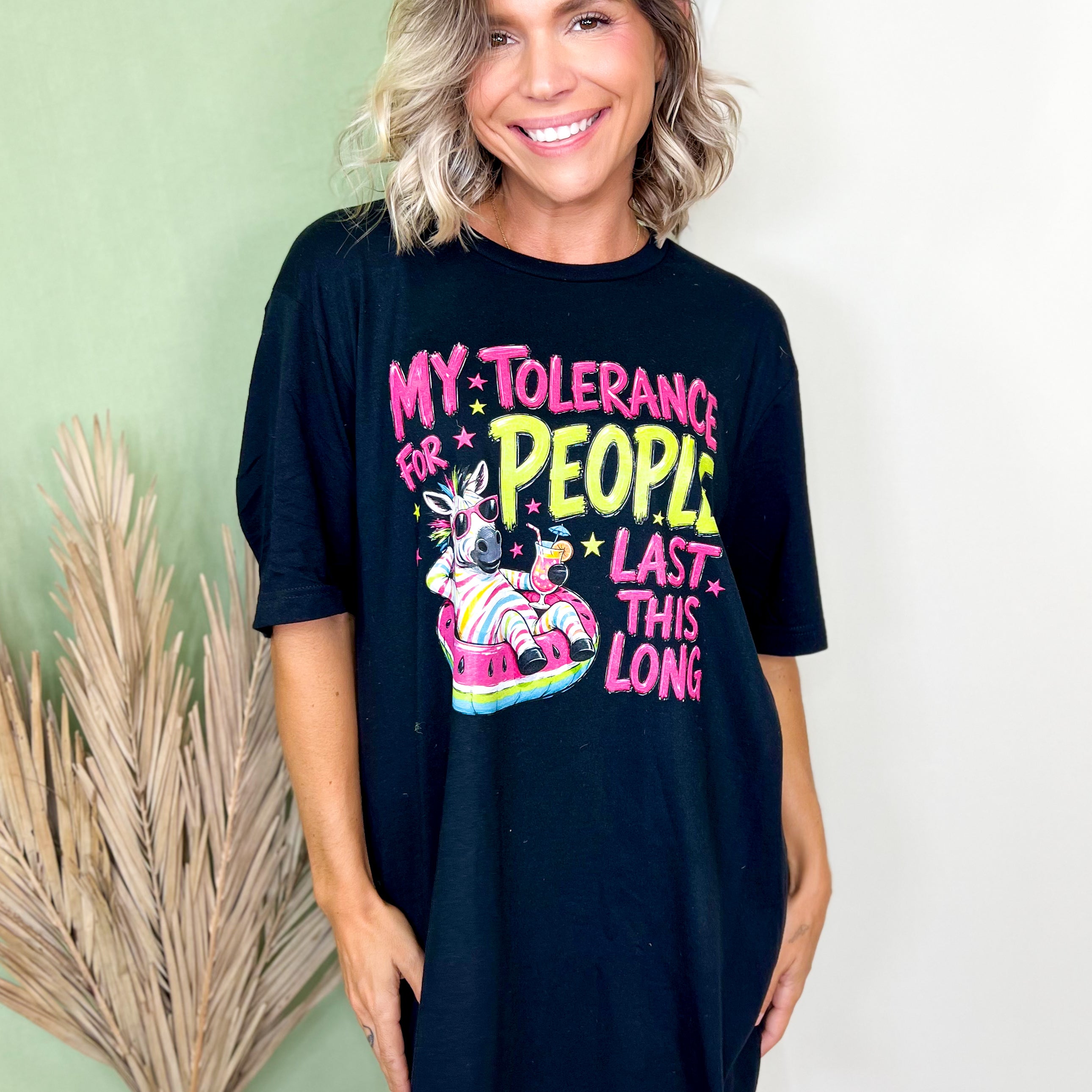 My Tolerance Graphic Tee-130 GRAPHIC TEE-Heathered Boho-Heathered Boho Boutique, Women's Fashion and Accessories in Palmetto, FL