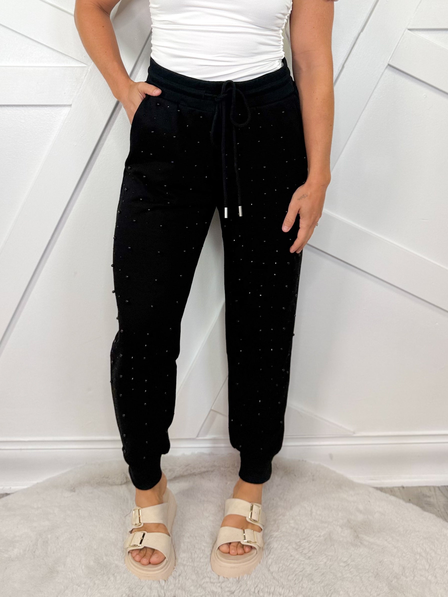 You're a Gem Joggers-150 PANTS-White Birch-Heathered Boho Boutique, Women's Fashion and Accessories in Palmetto, FL