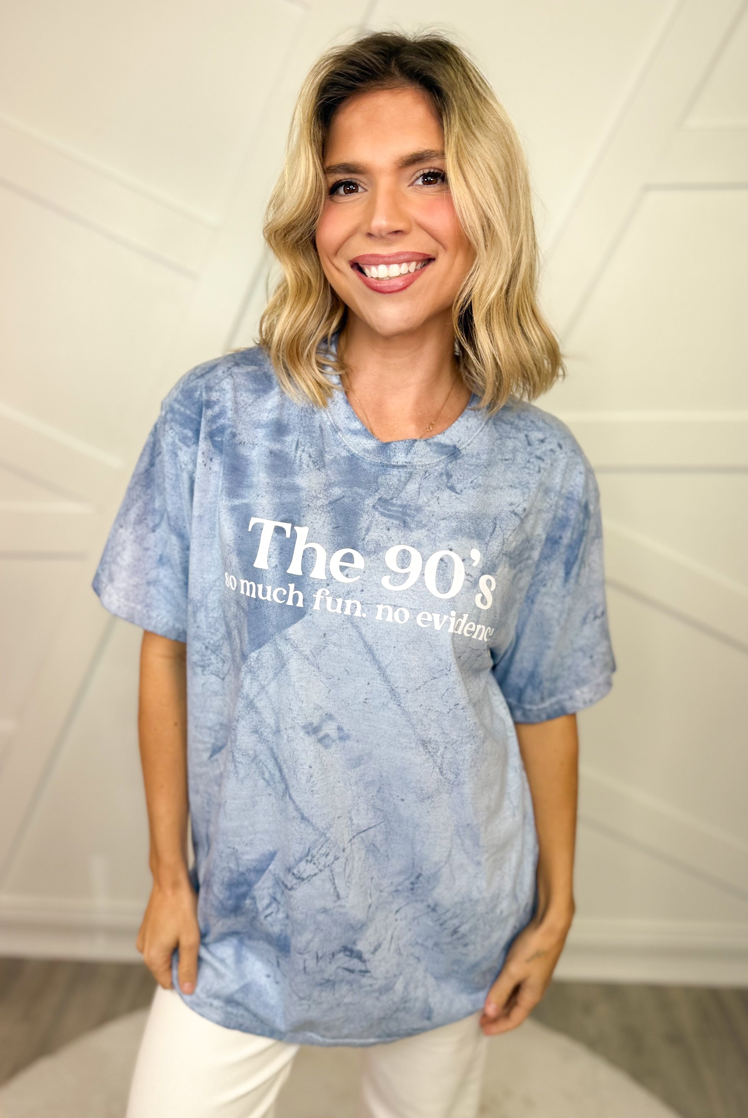 The 90's Graphic Tee - Ocean-130 Graphic Tees-Heathered Boho-Heathered Boho Boutique, Women's Fashion and Accessories in Palmetto, FL