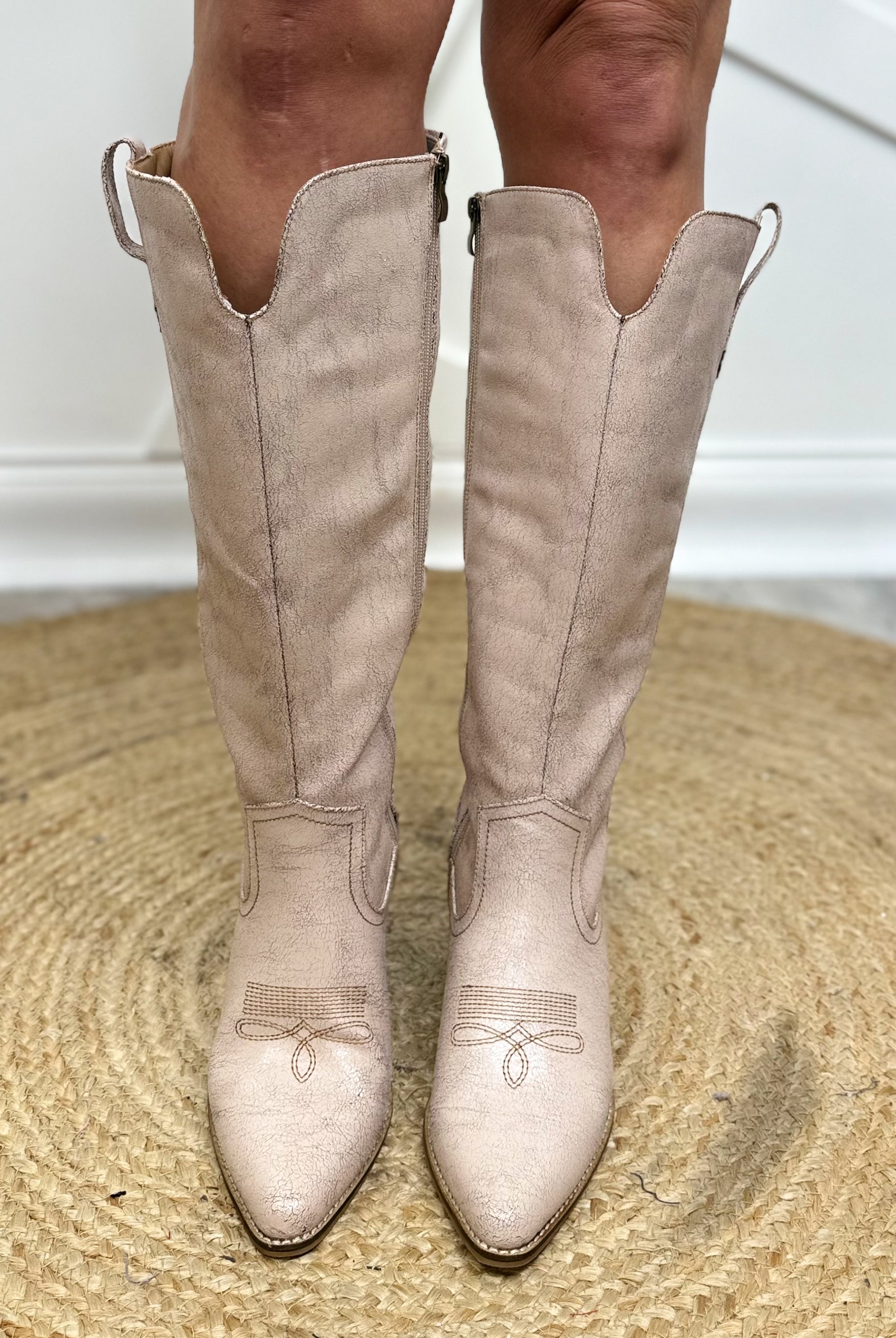 Hats Off Boots - Putty Crackle-350 Shoes-Corkys-Heathered Boho Boutique, Women's Fashion and Accessories in Palmetto, FL