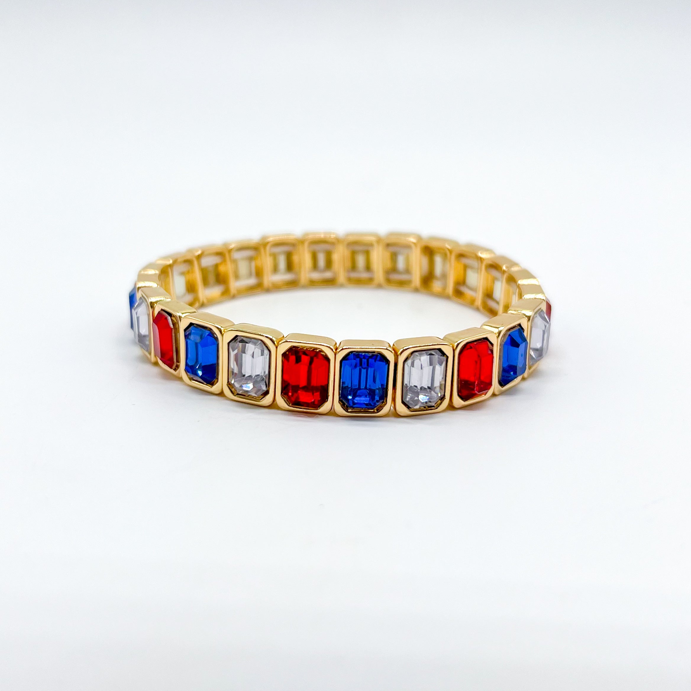 Bring on the Bling Stretch Bracelet-310 Jewelry-Rough Sketch-Heathered Boho Boutique, Women's Fashion and Accessories in Palmetto, FL