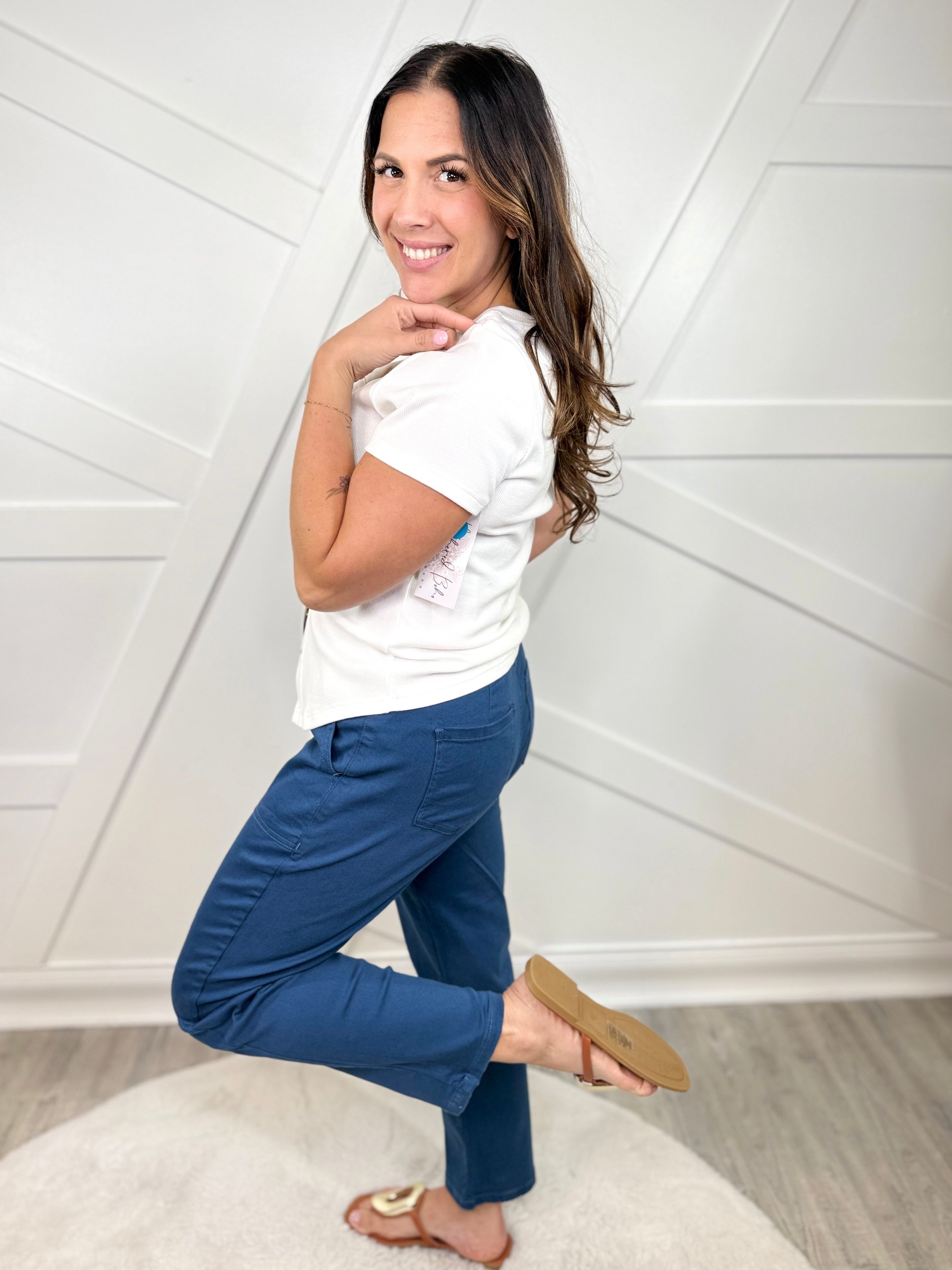 Restock: Key to Style Straight Leg Pants - Indigo-150 PANTS-YMI-Heathered Boho Boutique, Women's Fashion and Accessories in Palmetto, FL