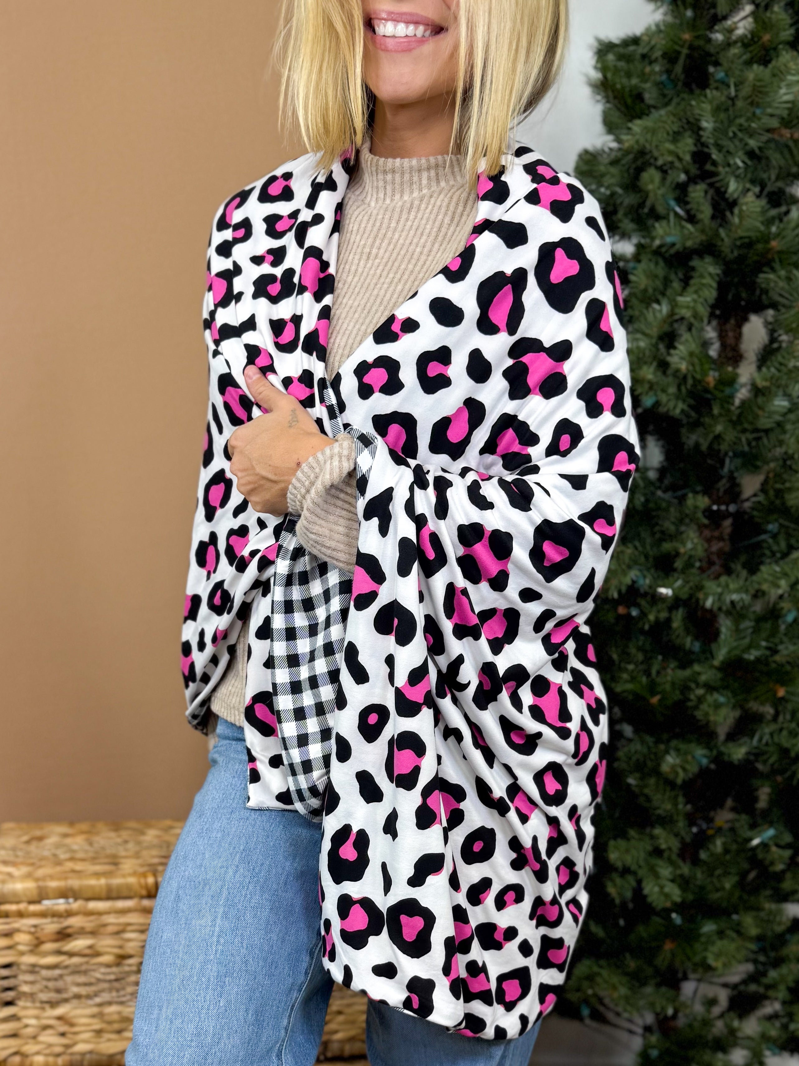 Wild Lady Cozy Blanket-340 Other Accessories-Heathered Boho-Heathered Boho Boutique, Women's Fashion and Accessories in Palmetto, FL