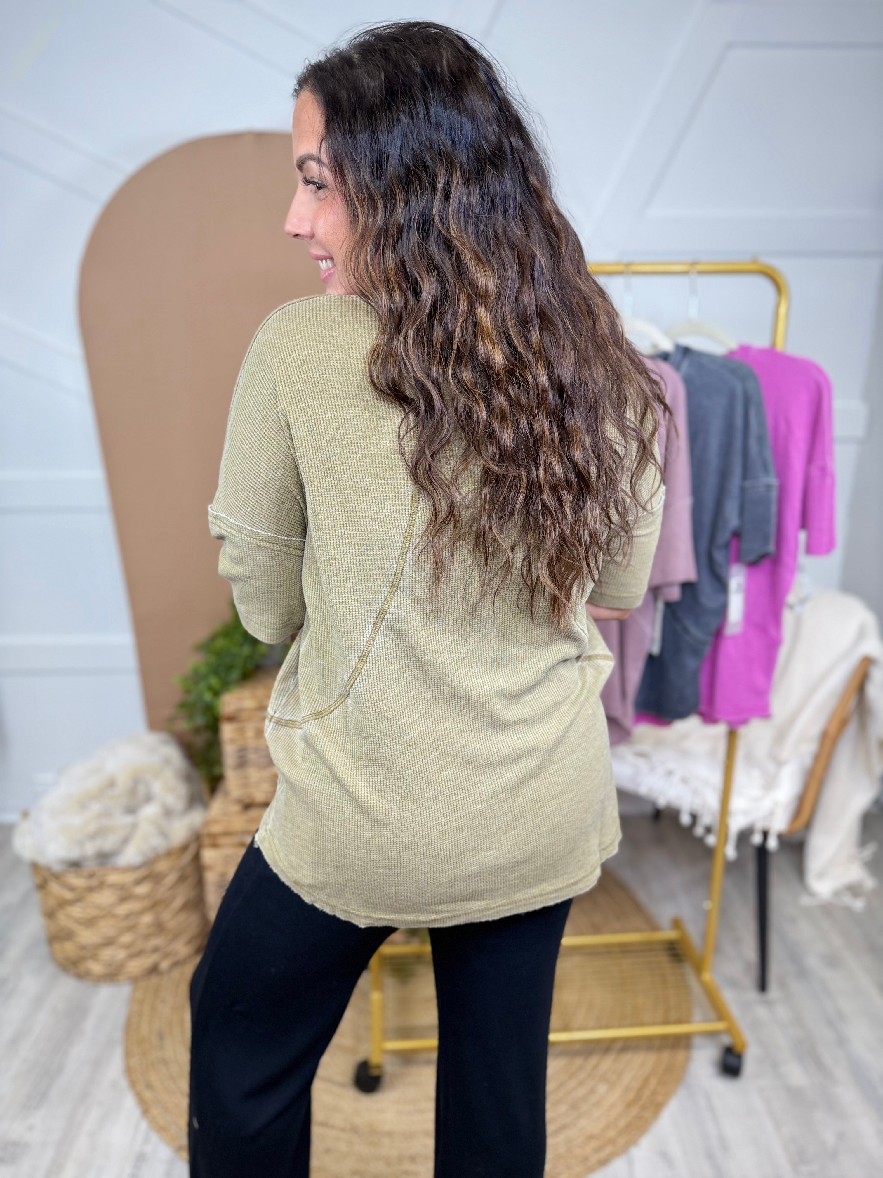 BLACK FRIDAY: Lifestyle Top-110 SHORT SLEEVE TOP-MONO B-Heathered Boho Boutique, Women's Fashion and Accessories in Palmetto, FL