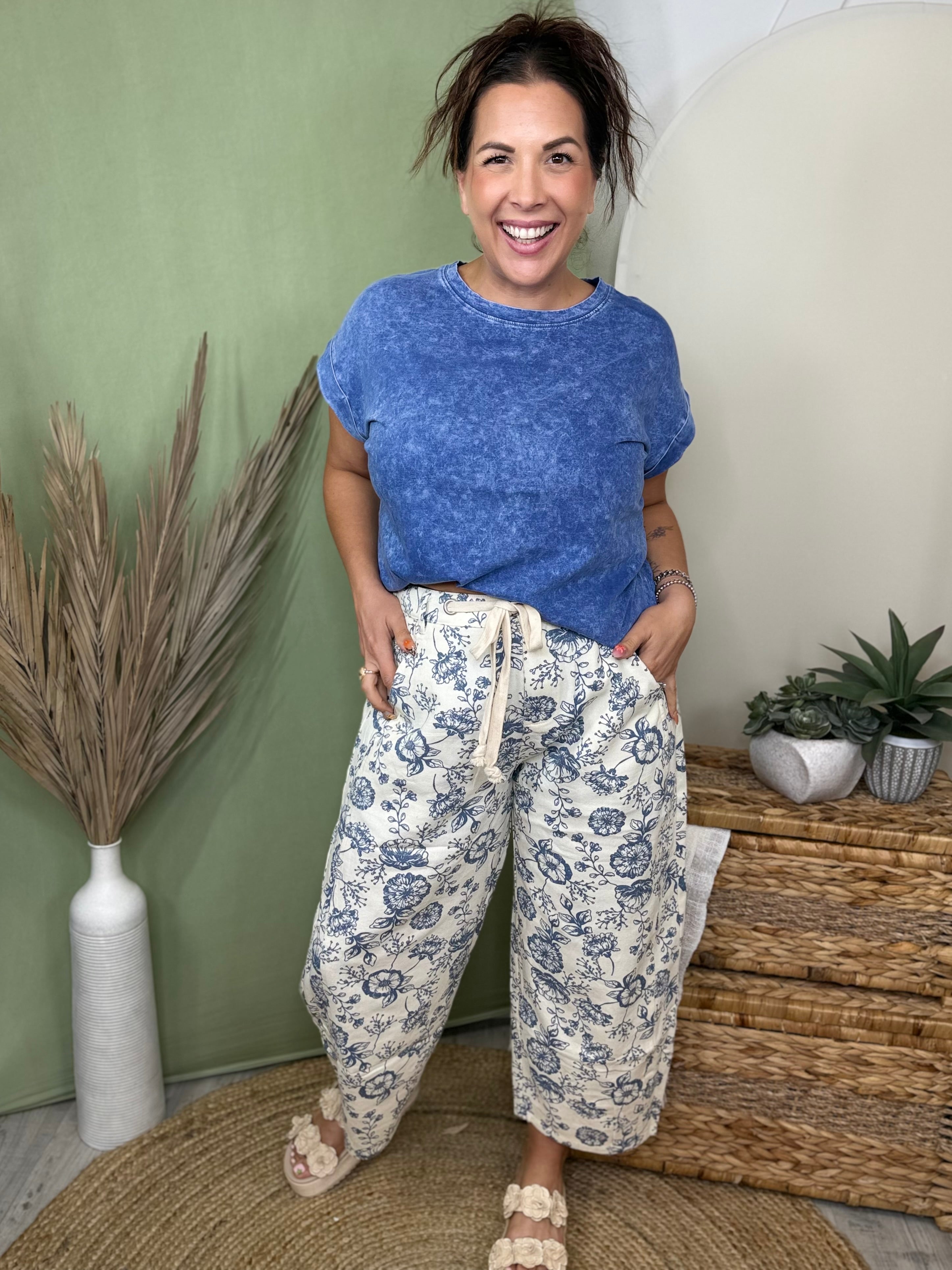 The Secret Garden Pants ๐ธ-150 PANTS-ODDI-Heathered Boho Boutique, Women's Fashion and Accessories in Palmetto, FL