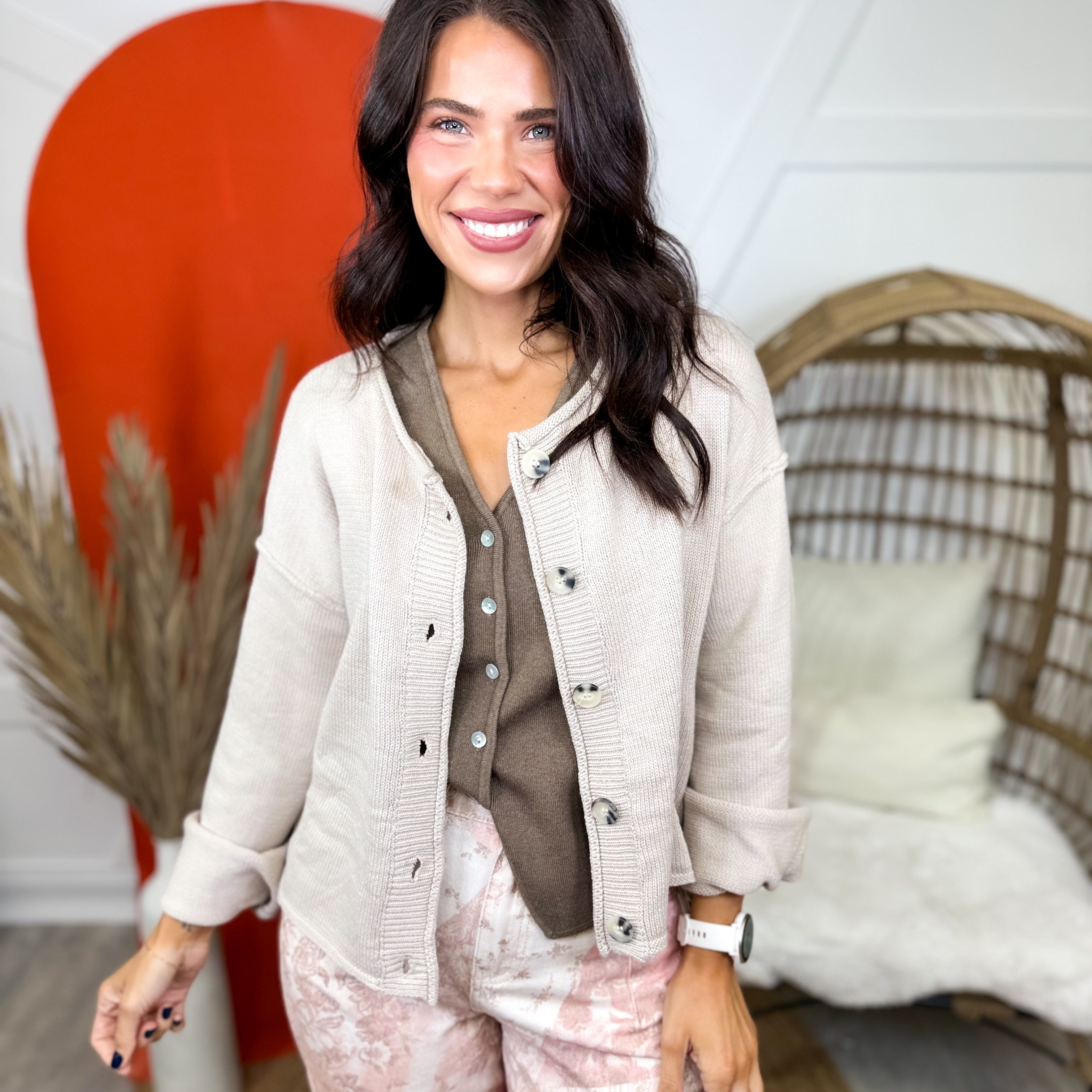 Crafted Comfort Cardigan-220 Cardigans/ Kimonos-SEW IN LOVE-Heathered Boho Boutique, Women's Fashion and Accessories in Palmetto, FL