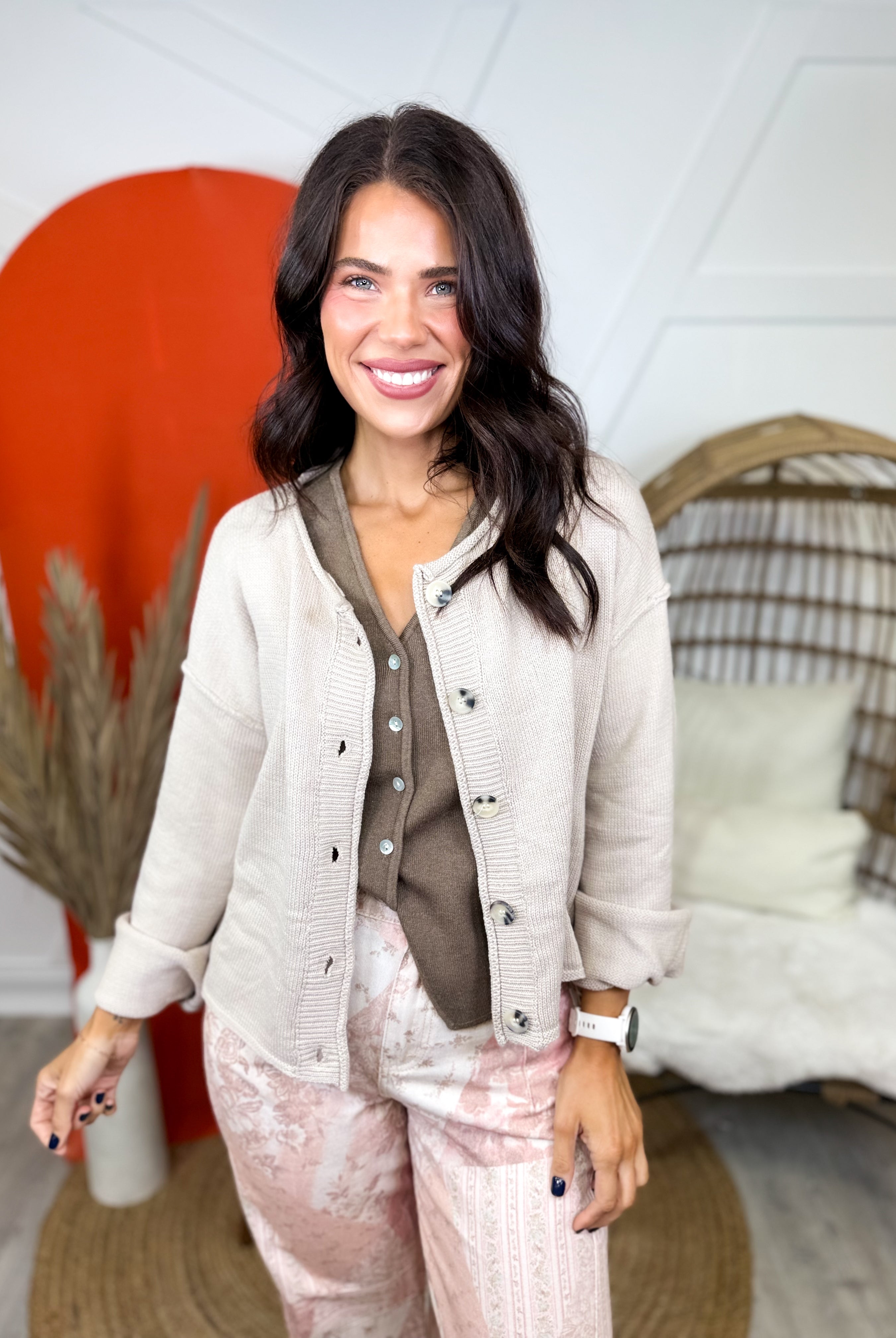 Crafted Comfort Cardigan-220 Cardigans/ Kimonos-SEW IN LOVE-Heathered Boho Boutique, Women's Fashion and Accessories in Palmetto, FL