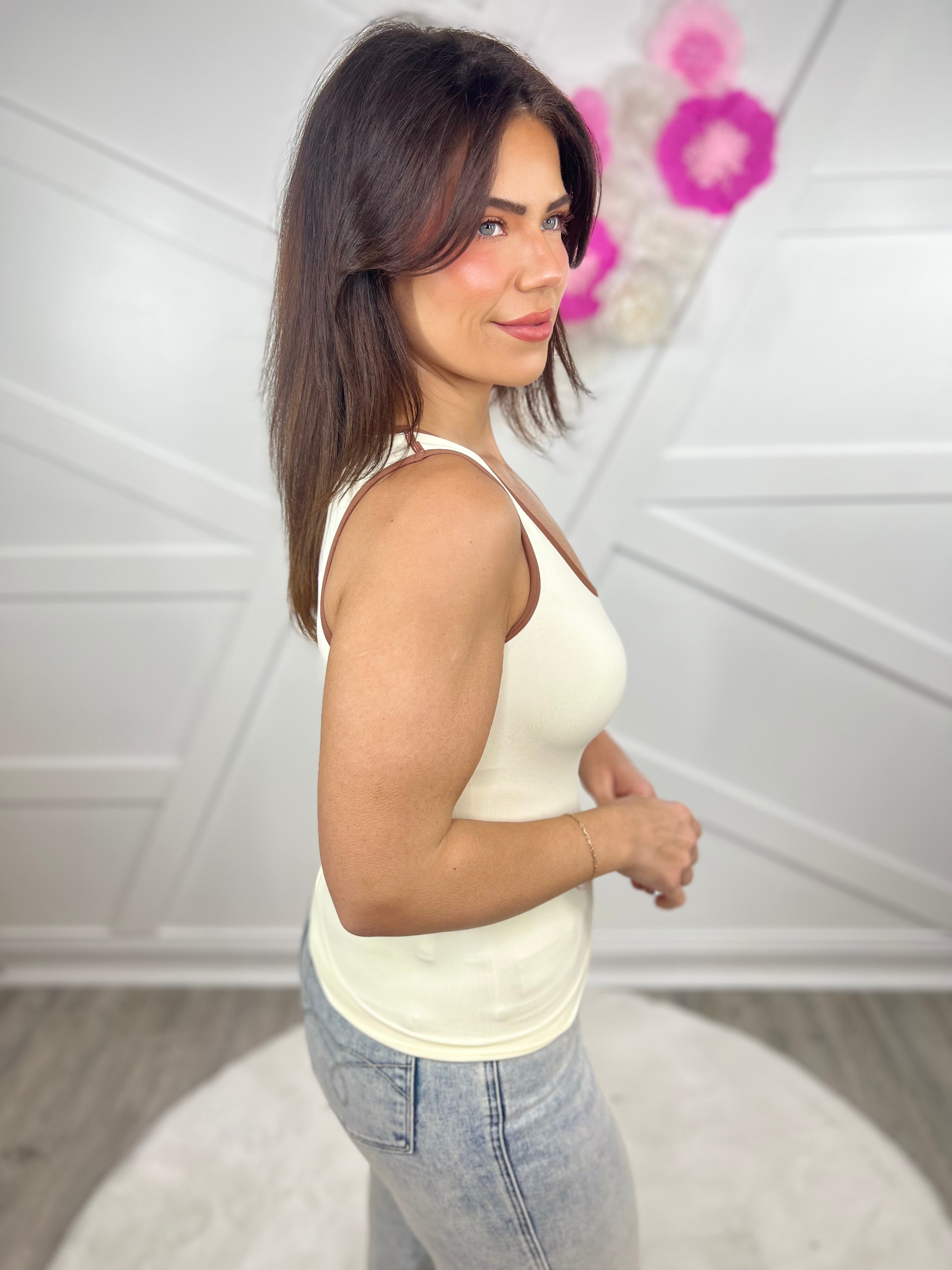 Restock : Fancy Now Seamless Tank-100 Tank/Crop Tops-YELETE-Heathered Boho Boutique, Women's Fashion and Accessories in Palmetto, FL