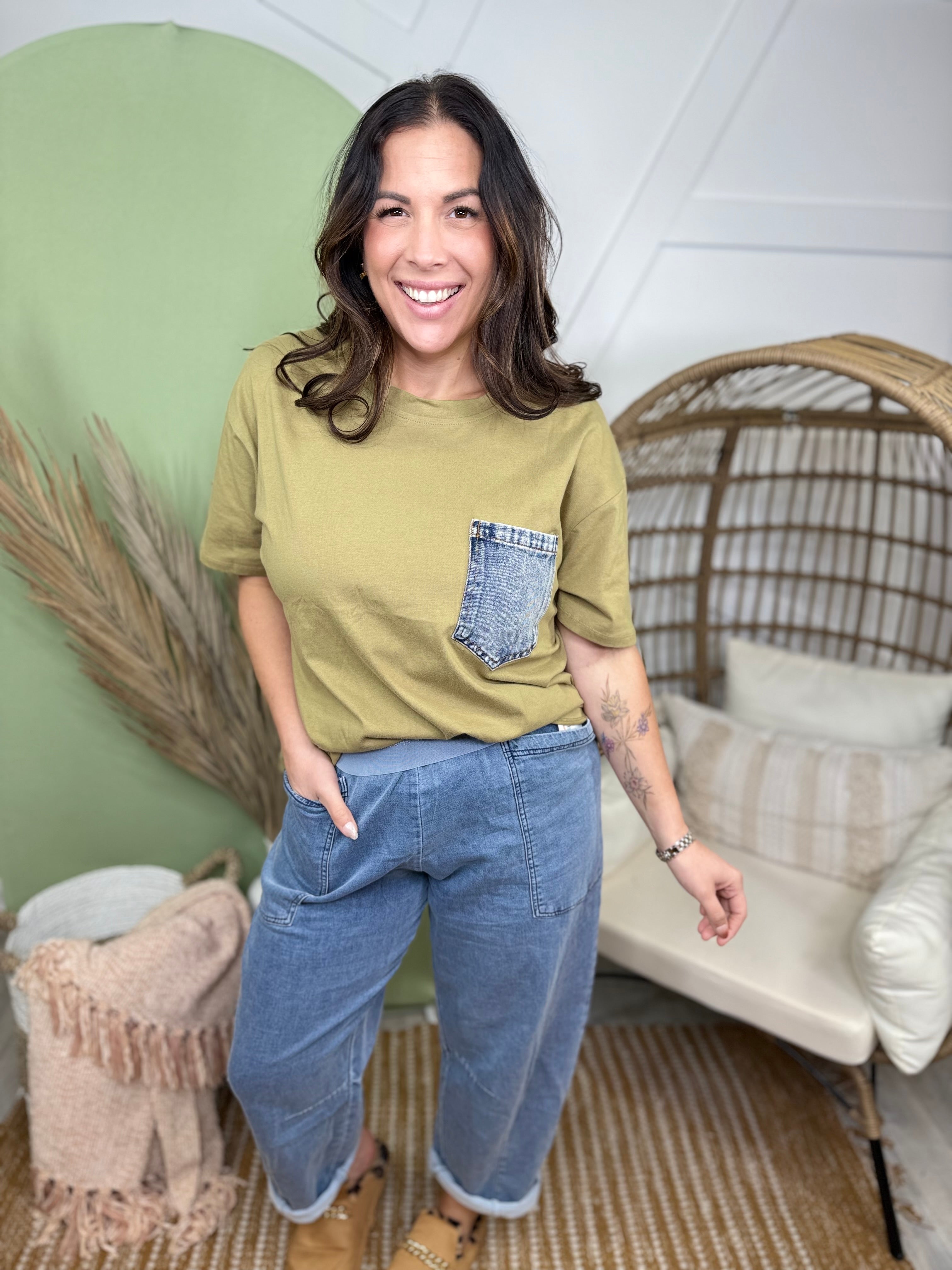 Uptown Girl Wide Leg Jeans-190 JEANS-SEW IN LOVE-Heathered Boho Boutique, Women's Fashion and Accessories in Palmetto, FL