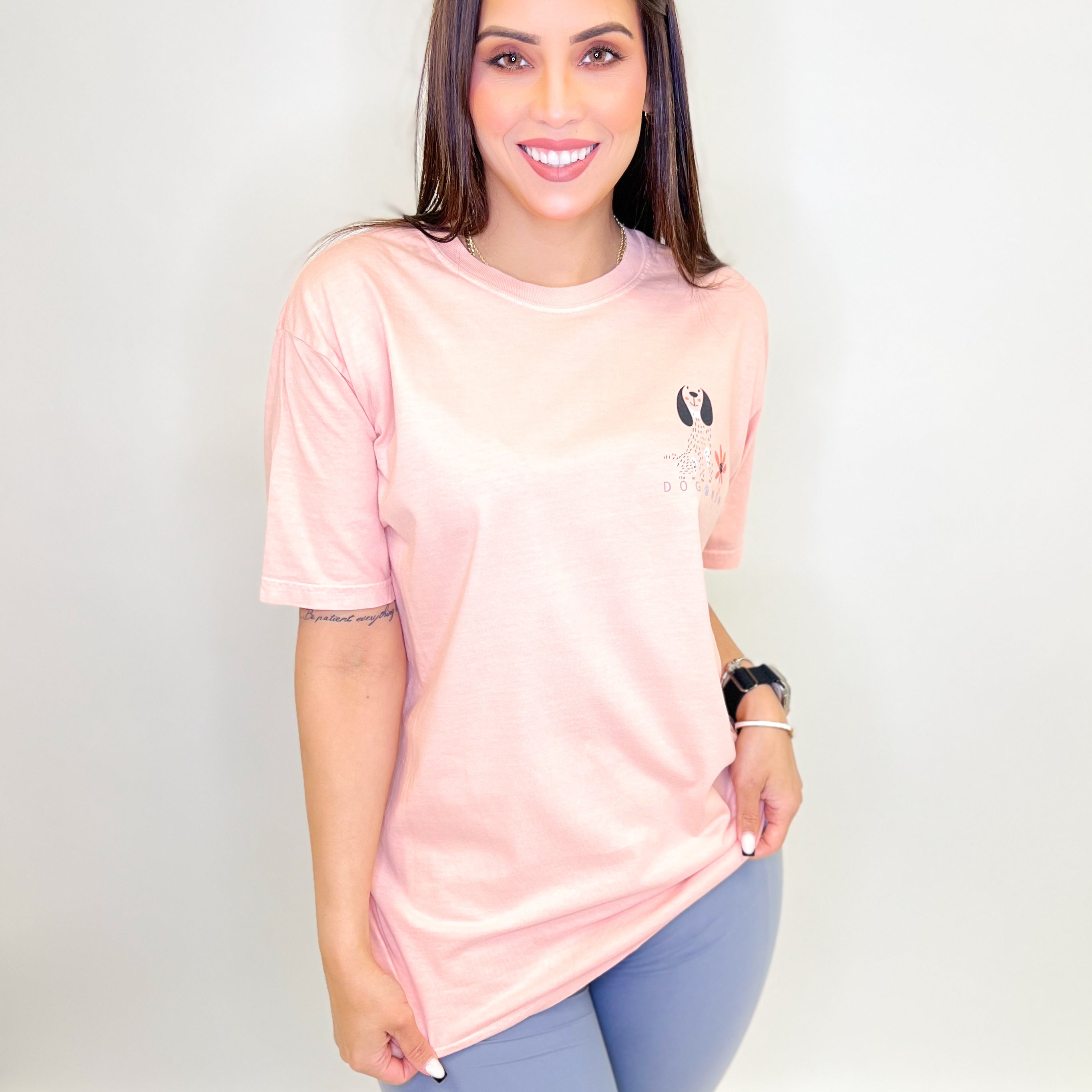 Social Dog Mom Graphic Tee-130 Graphic Tees-Heathered Boho-Heathered Boho Boutique, Women's Fashion and Accessories in Palmetto, FL