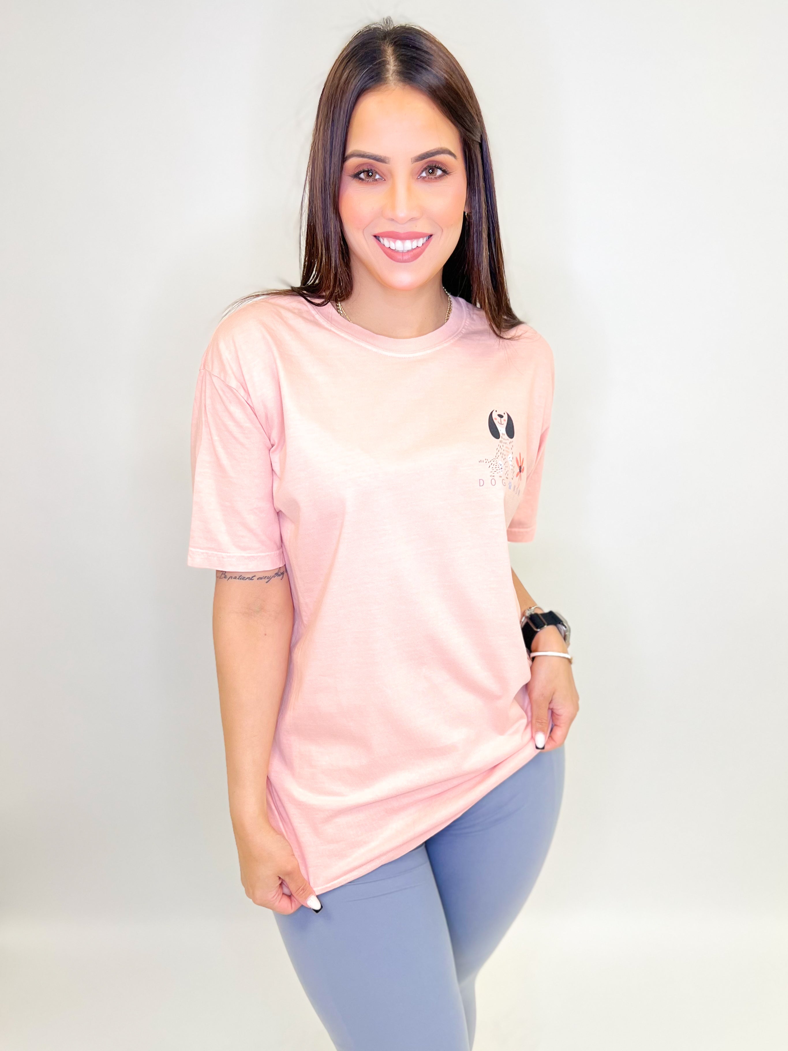 Social Dog Mom Graphic Tee-130 Graphic Tees-Heathered Boho-Heathered Boho Boutique, Women's Fashion and Accessories in Palmetto, FL