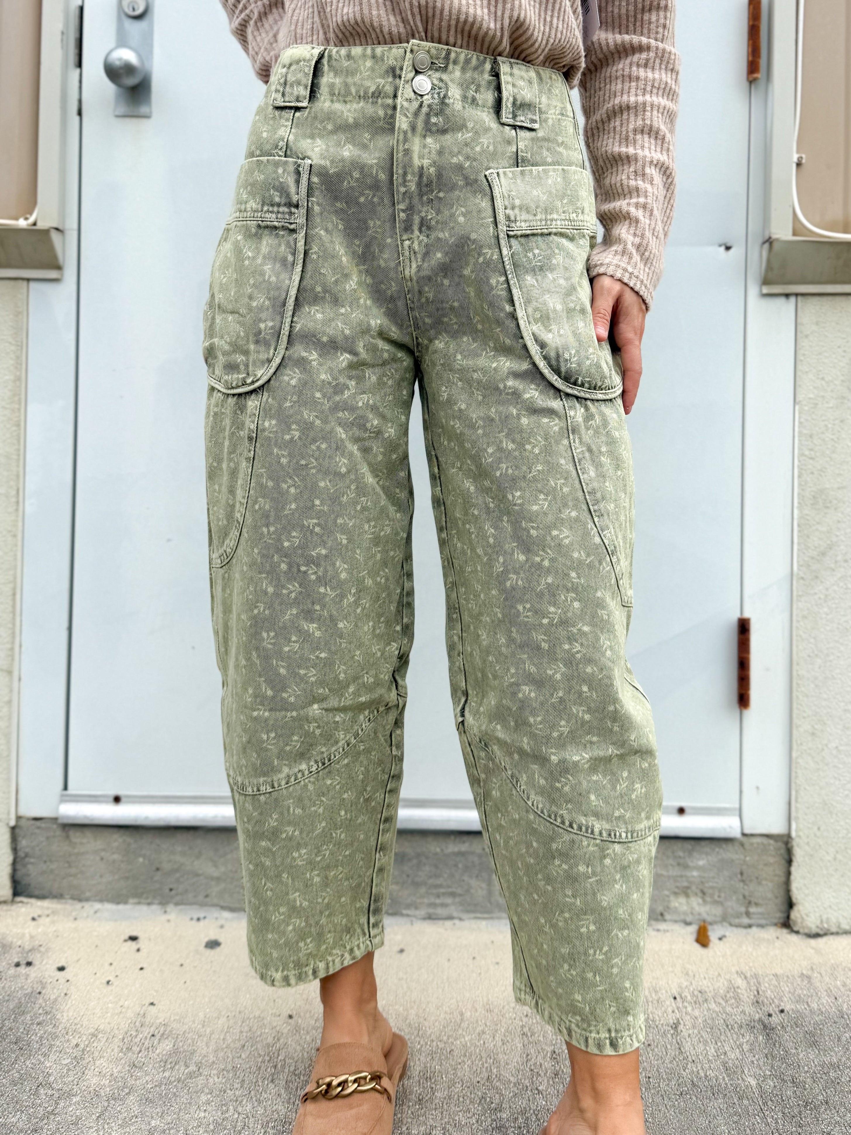 First Rodeo Pants-150 PANTS-EASEL-Heathered Boho Boutique, Women's Fashion and Accessories in Palmetto, FL