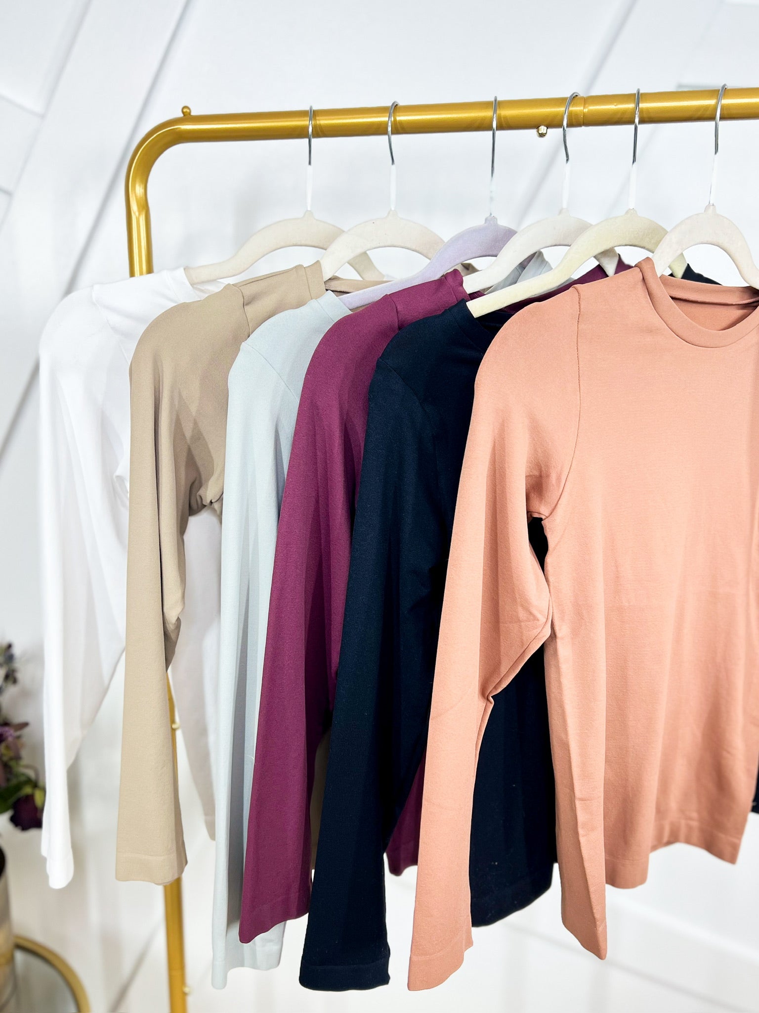 Restock: Take Your Time Seamless Top-120 Long Sleeve Tops-YELETE-Heathered Boho Boutique, Women's Fashion and Accessories in Palmetto, FL