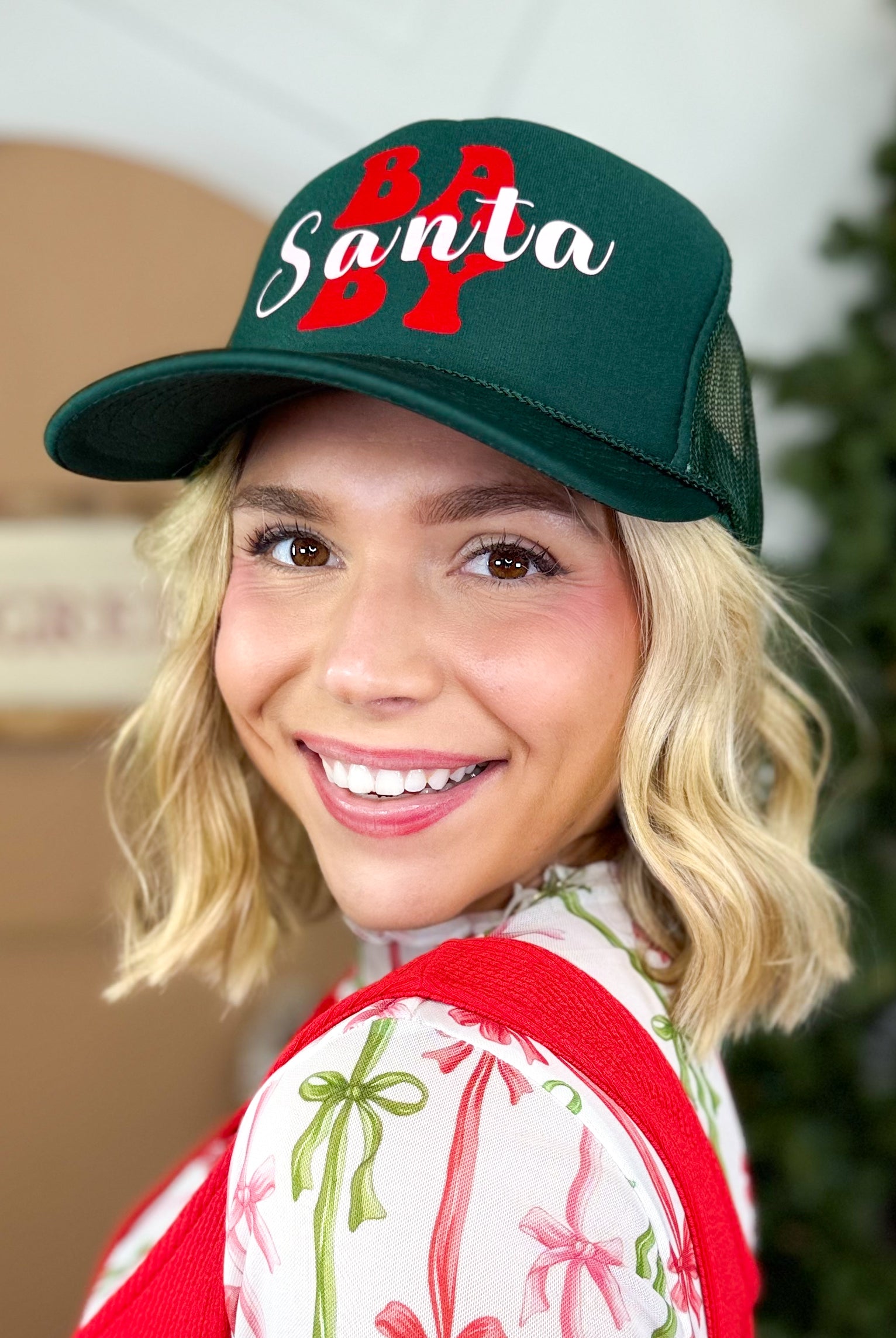 Santa Baby Hat-330 Headwear-Stated-Heathered Boho Boutique, Women's Fashion and Accessories in Palmetto, FL