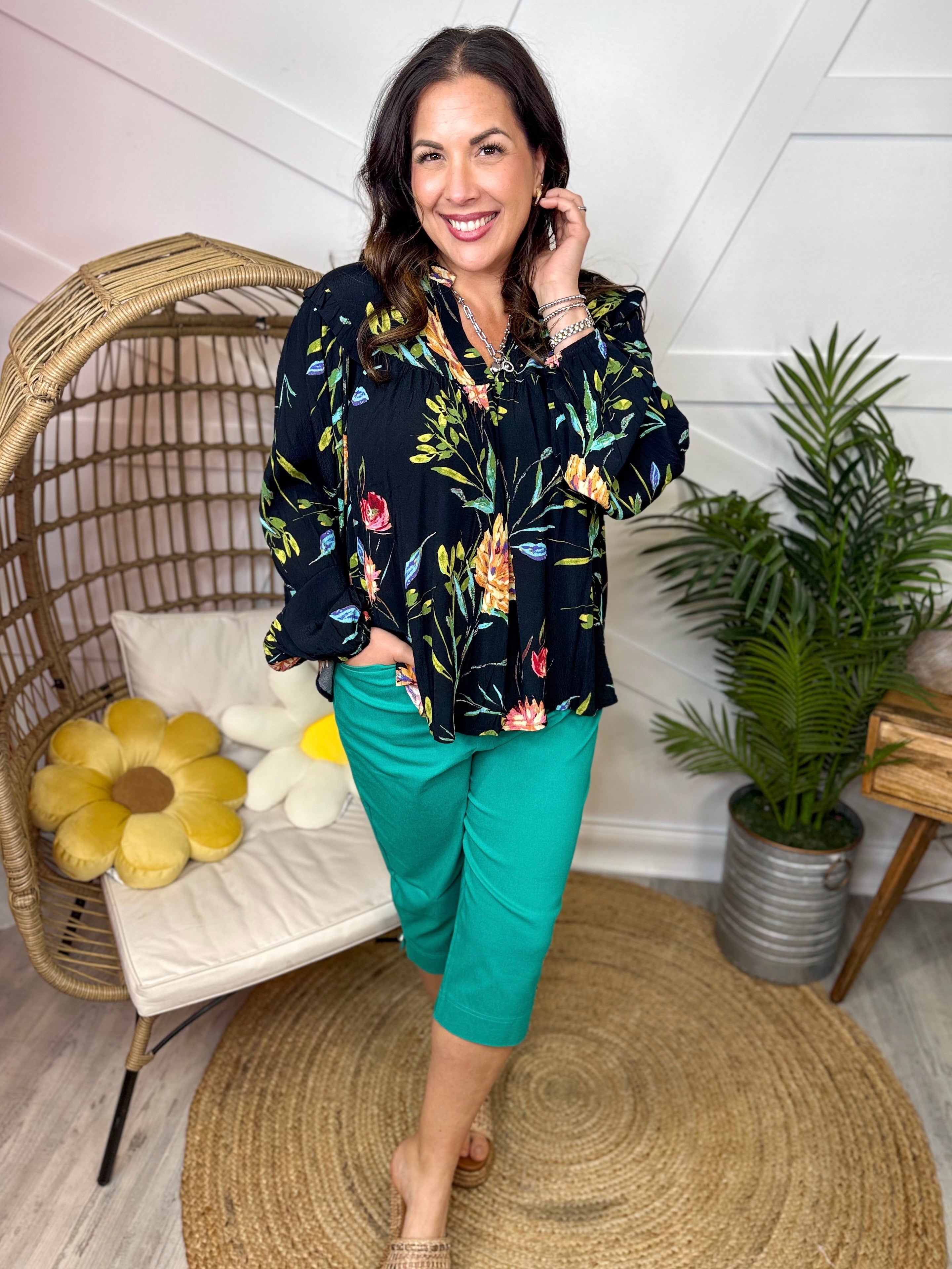 Fun in the Sun Capri-150 PANTS-DEAR SCARLETT-Heathered Boho Boutique, Women's Fashion and Accessories in Palmetto, FL