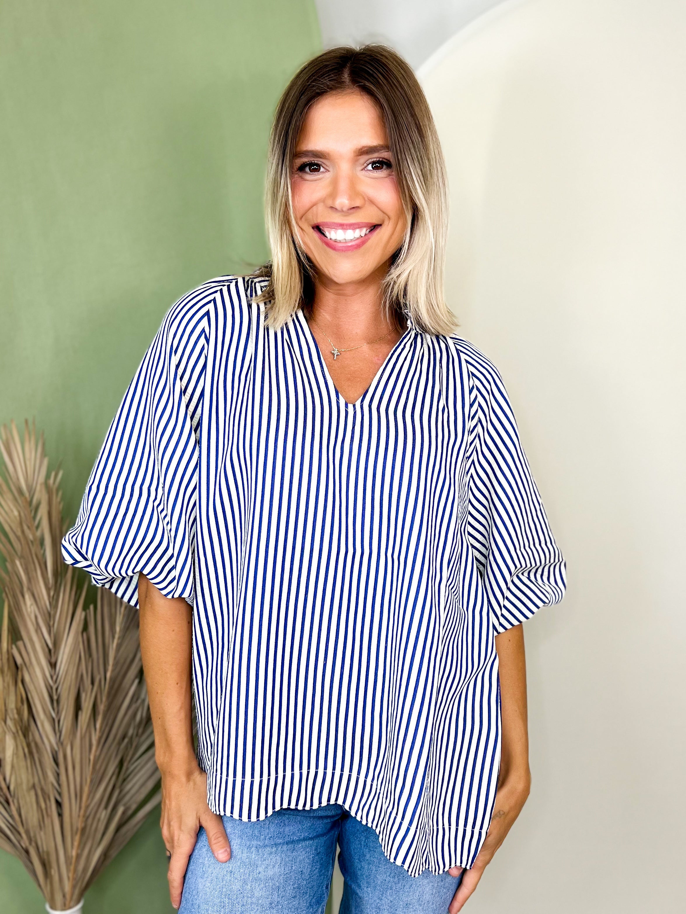 Timeless Charm Blouse-110 SHORT SLEEVE TOP-HEIMISH-Heathered Boho Boutique, Women's Fashion and Accessories in Palmetto, FL