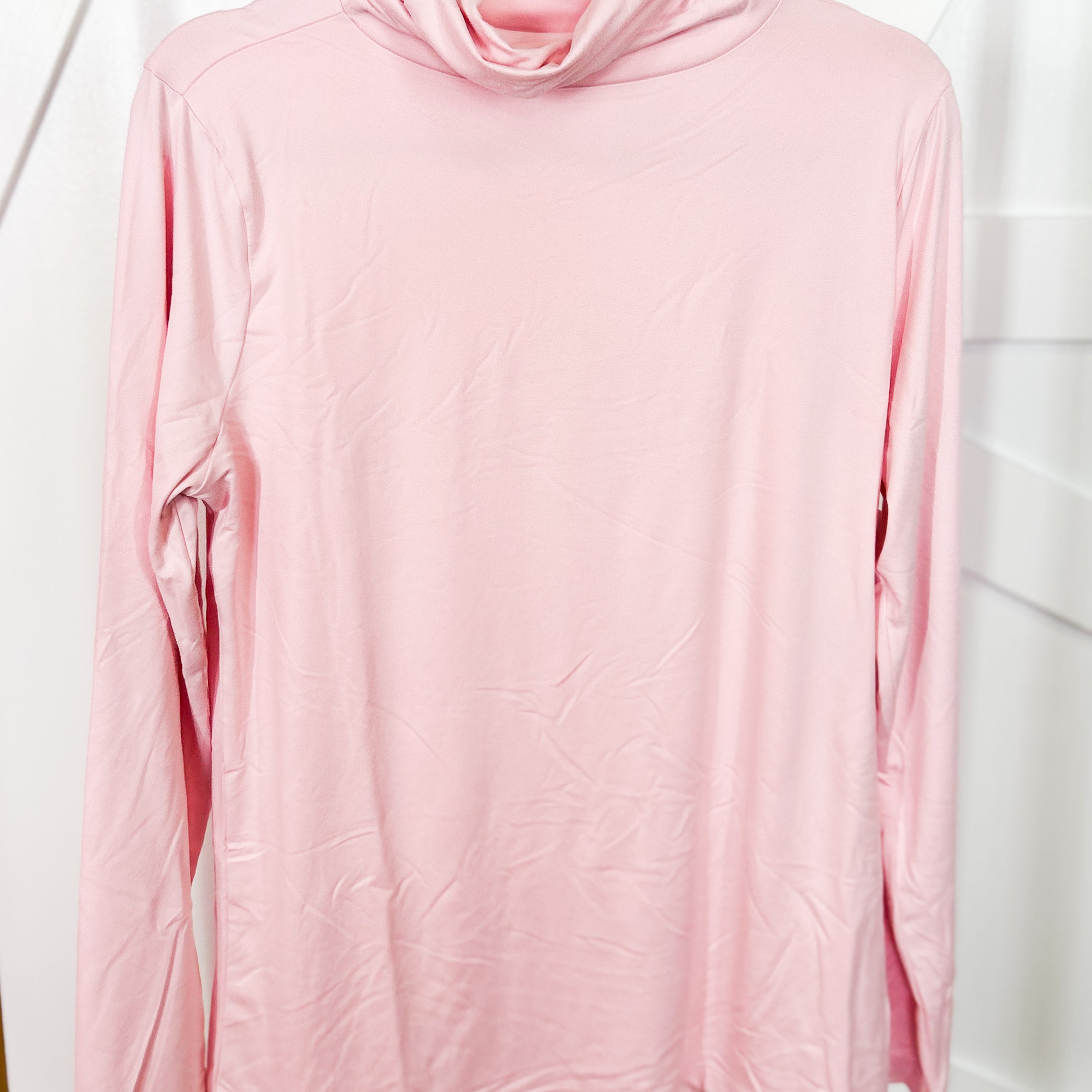 The Everyday Luxe Turtleneck Tunic Top-120 LONG SLEEVE TOPS-ZENANA-Heathered Boho Boutique, Women's Fashion and Accessories in Palmetto, FL