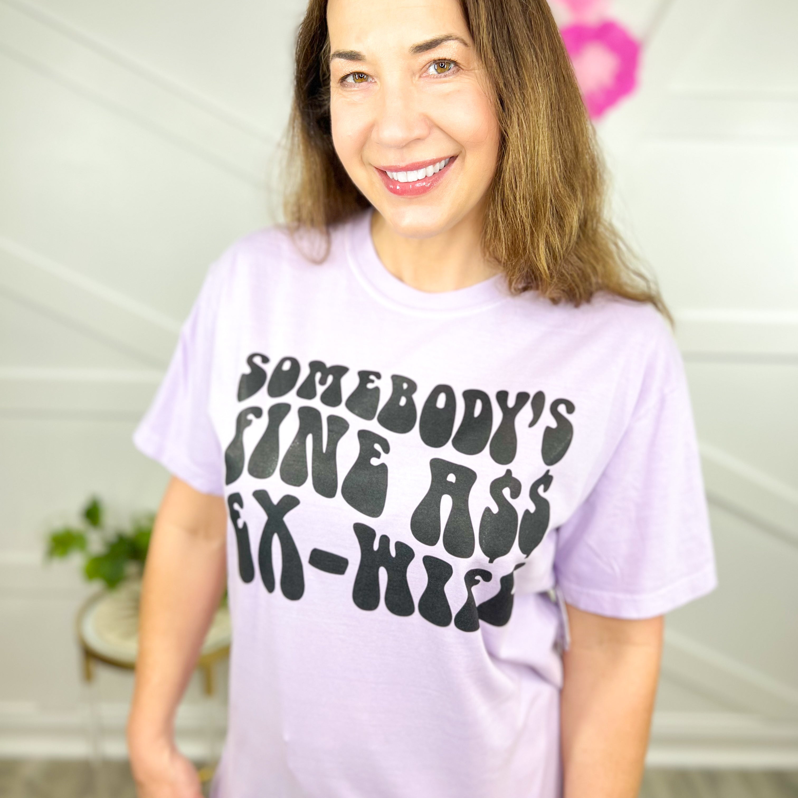 Somebody's Fine EX Wife Graphic Tee-130 Graphic Tees-Heathered Boho-Heathered Boho Boutique, Women's Fashion and Accessories in Palmetto, FL