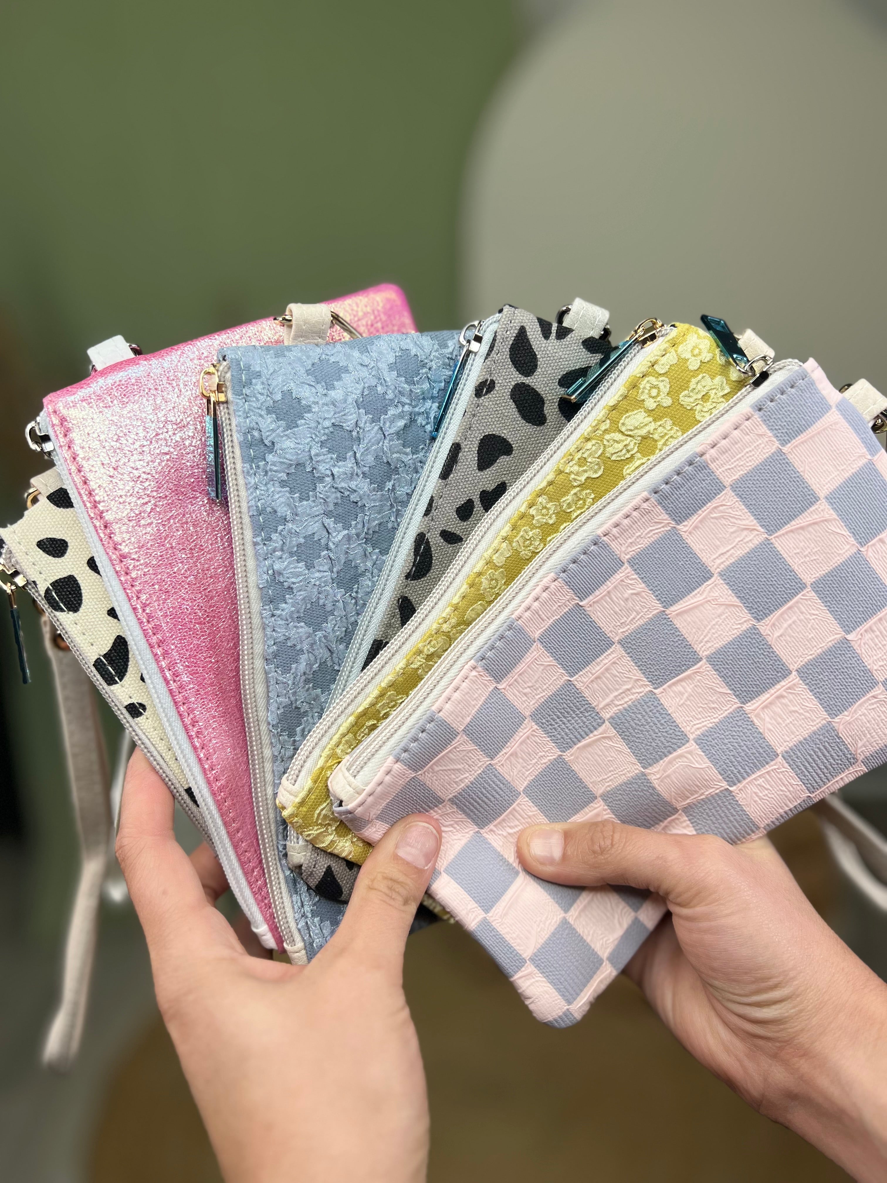 Wristlet Pouch Bag-320 Bags-Clovered Accessories-Heathered Boho Boutique, Women's Fashion and Accessories in Palmetto, FL