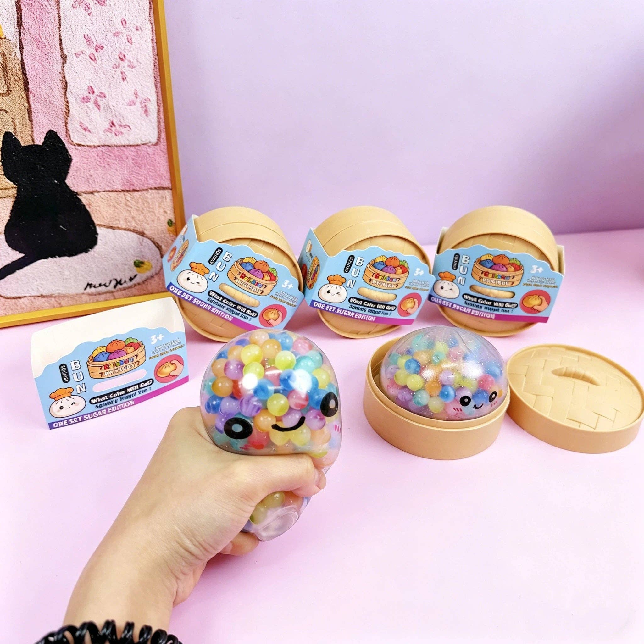Colorful Water Beads Squishy Stress Steamed Bun Relief Fidget Toy-340 Other Accessories-Auraquise-Heathered Boho Boutique, Women's Fashion and Accessories in Palmetto, FL