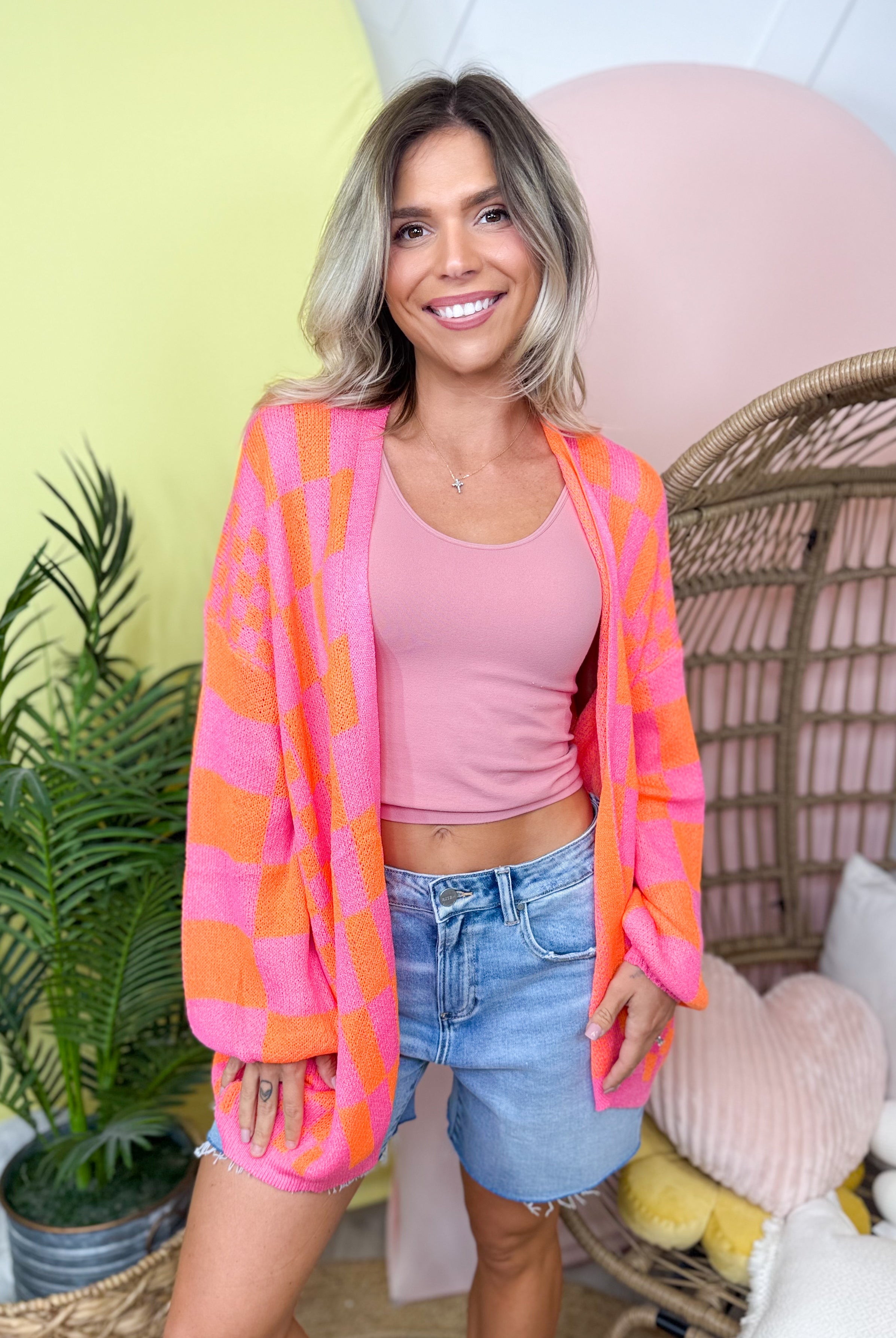 Restock: Decked in Style Cardigan-220 Cardigans/ Kimonos-Davi & Dani-Heathered Boho Boutique, Women's Fashion and Accessories in Palmetto, FL