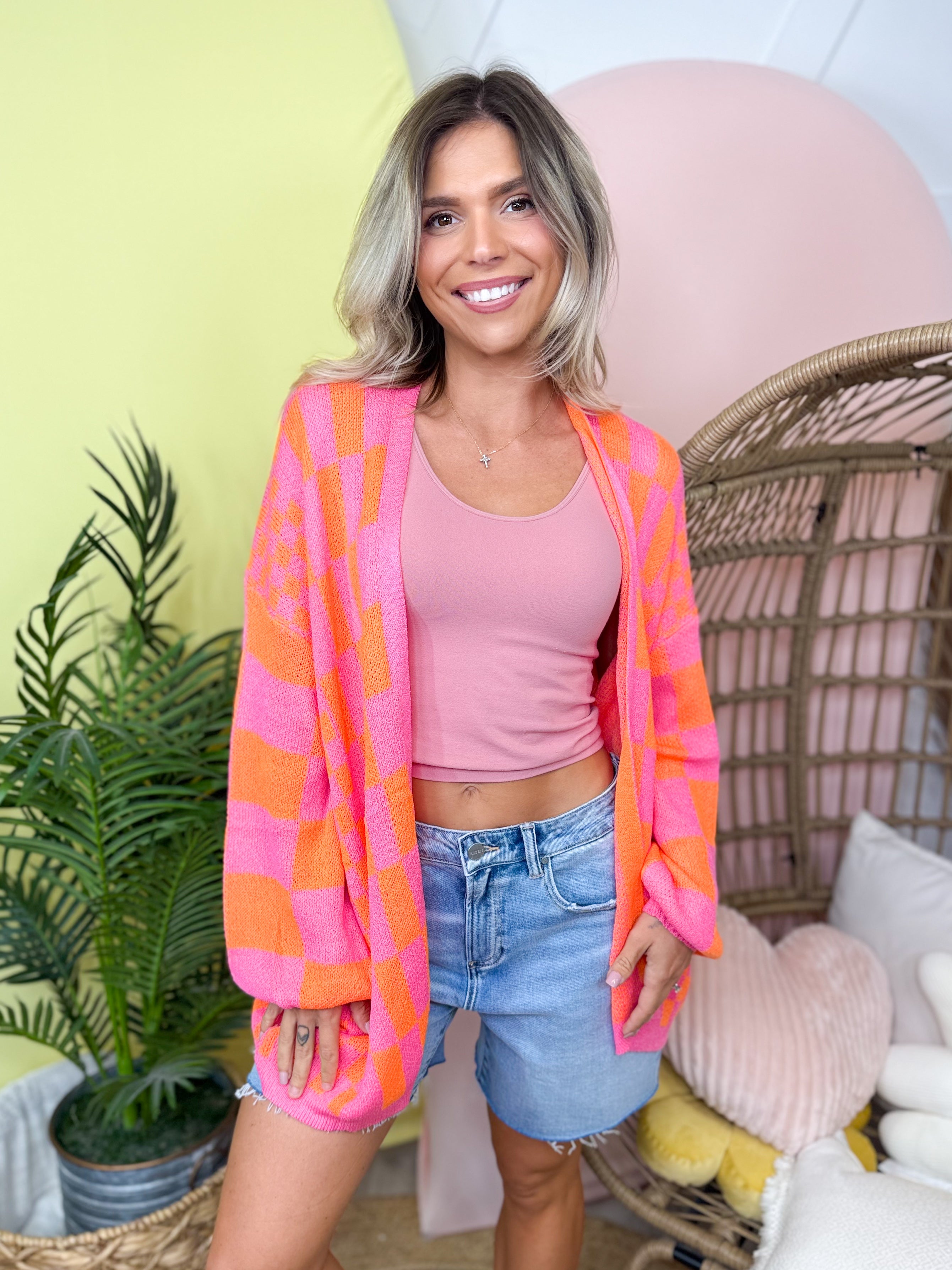 Restock: Decked in Style Cardigan-220 Cardigans/ Kimonos-Davi & Dani-Heathered Boho Boutique, Women's Fashion and Accessories in Palmetto, FL
