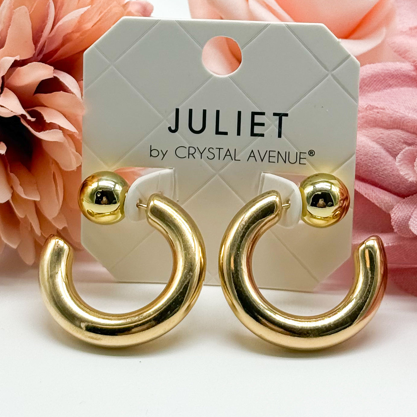 Thick and Bold Hoop Earring-310 Jewelry-RM Manufacturing-Heathered Boho Boutique, Women's Fashion and Accessories in Palmetto, FL
