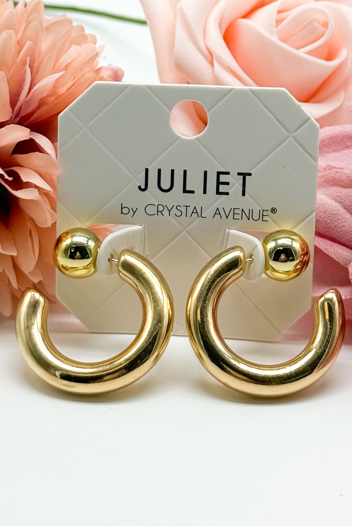 Thick and Bold Hoop Earring-310 Jewelry-RM Manufacturing-Heathered Boho Boutique, Women's Fashion and Accessories in Palmetto, FL