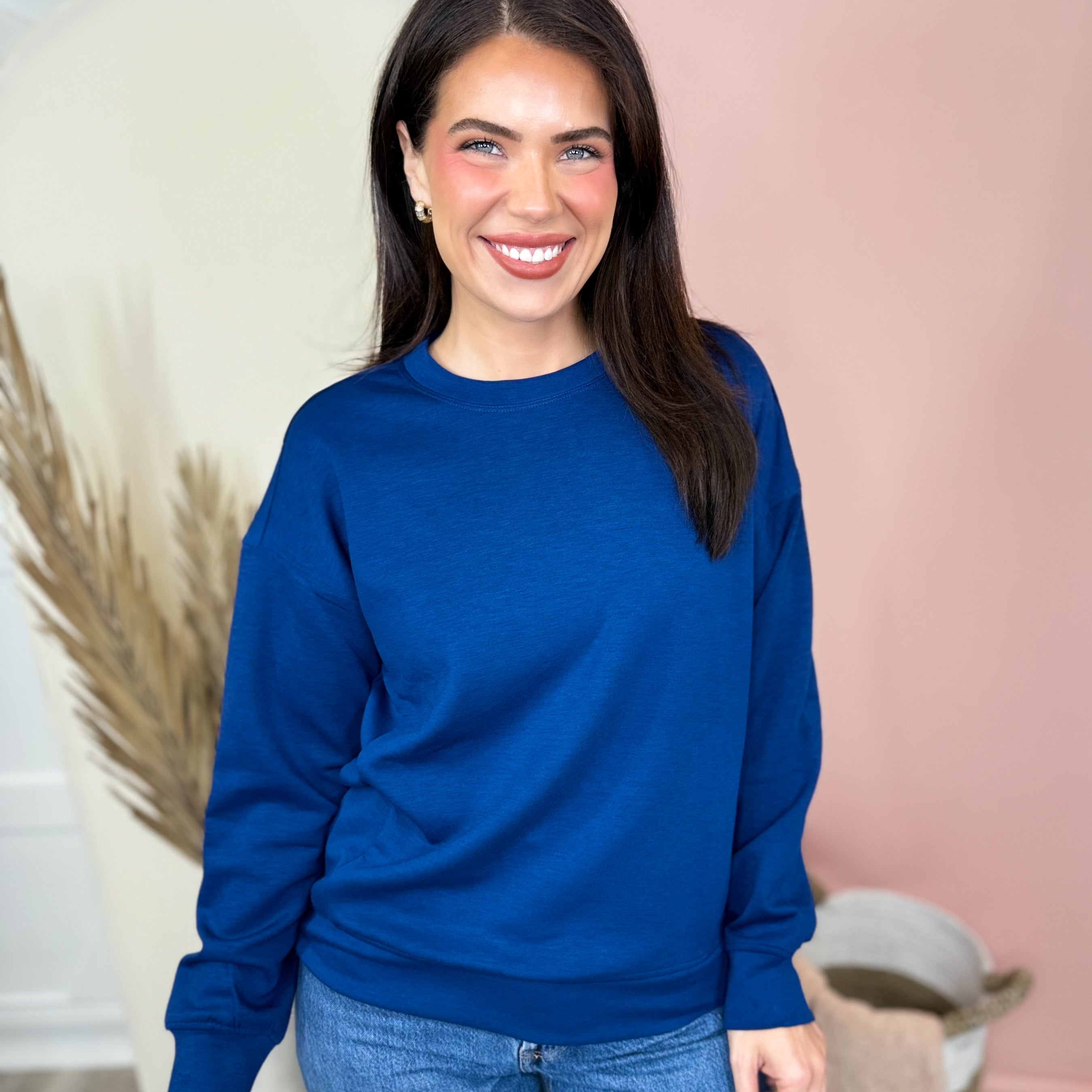 Gossip Sweatshirt-120 LONG SLEEVE TOPS-ZENANA-Heathered Boho Boutique, Women's Fashion and Accessories in Palmetto, FL