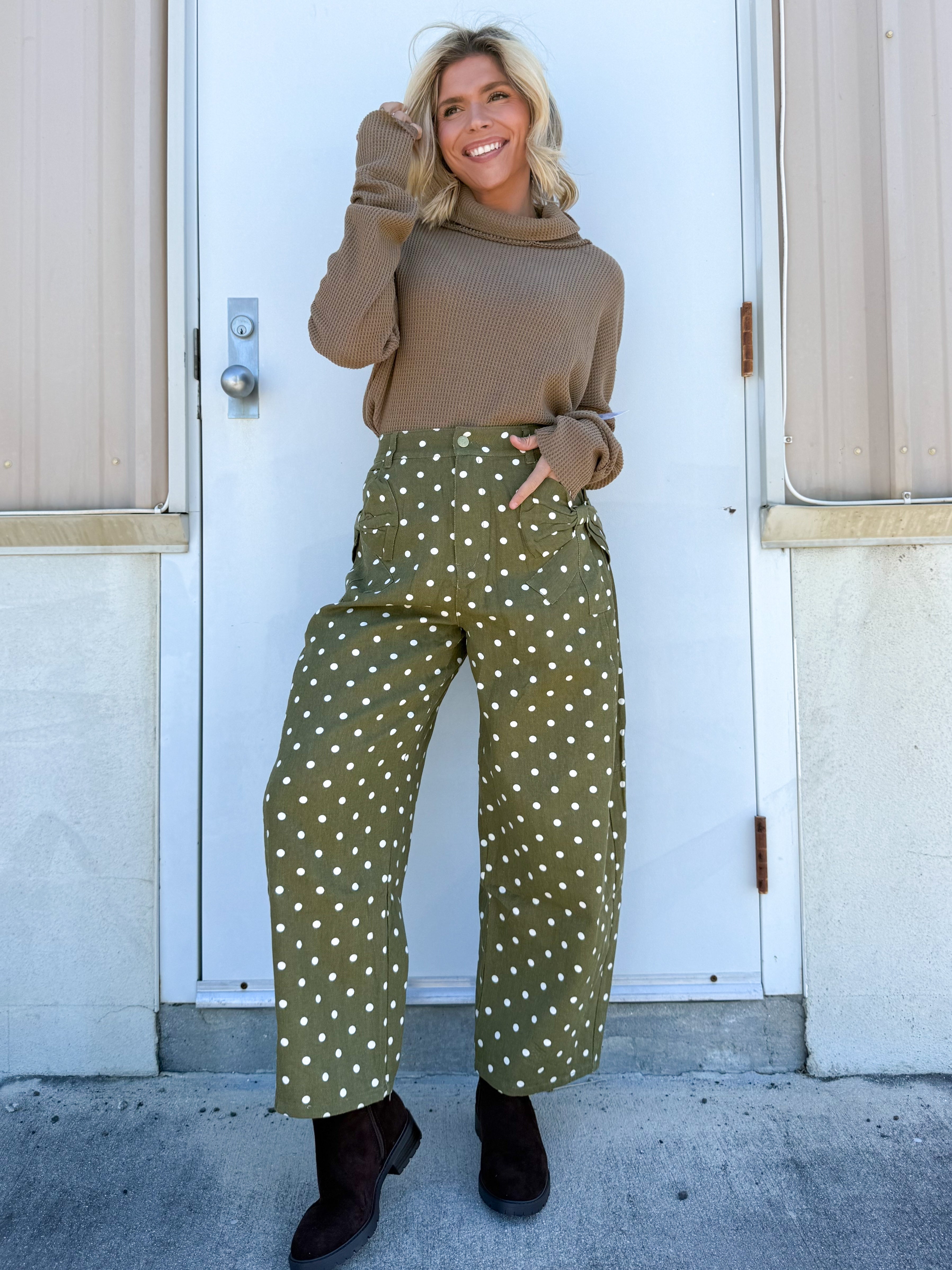 Spot On Denim Pants-150 PANTS-ODDI-Heathered Boho Boutique, Women's Fashion and Accessories in Palmetto, FL