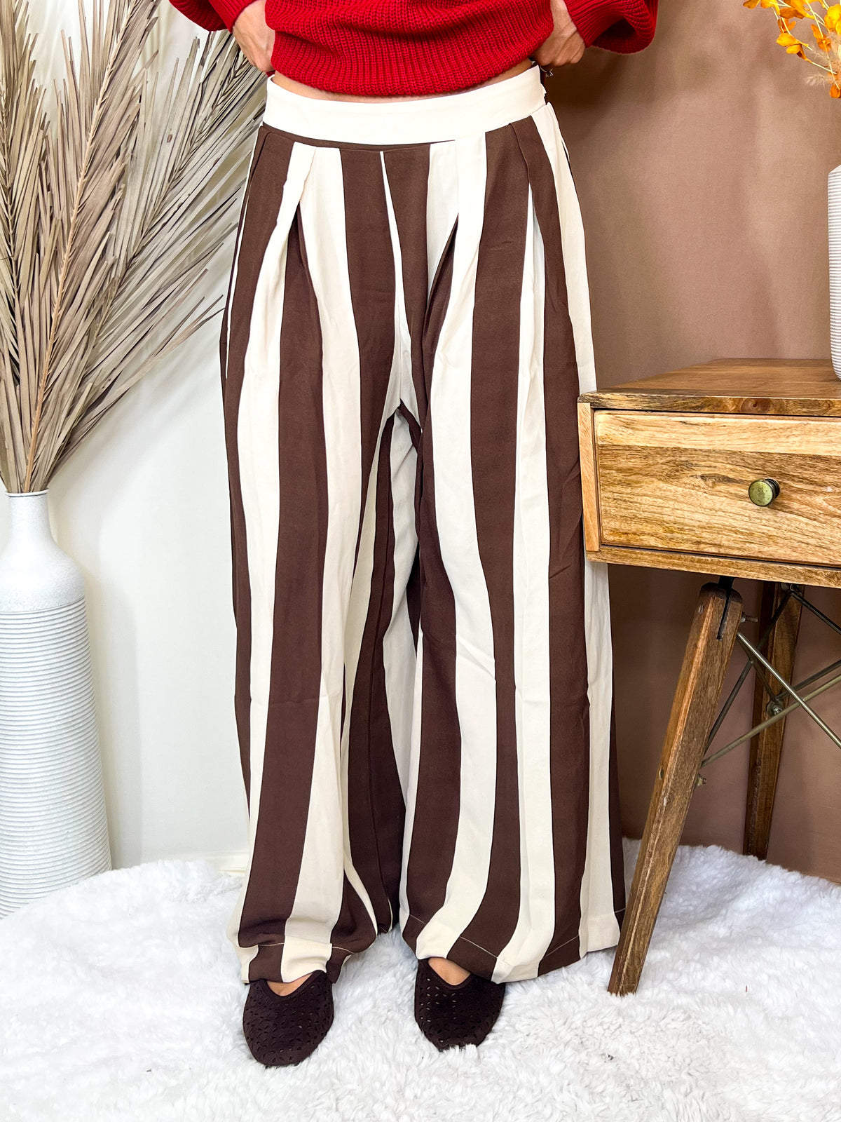Making Waves Striped Palazzo Pants-150 PANTS-ODDI-Heathered Boho Boutique, Women's Fashion and Accessories in Palmetto, FL