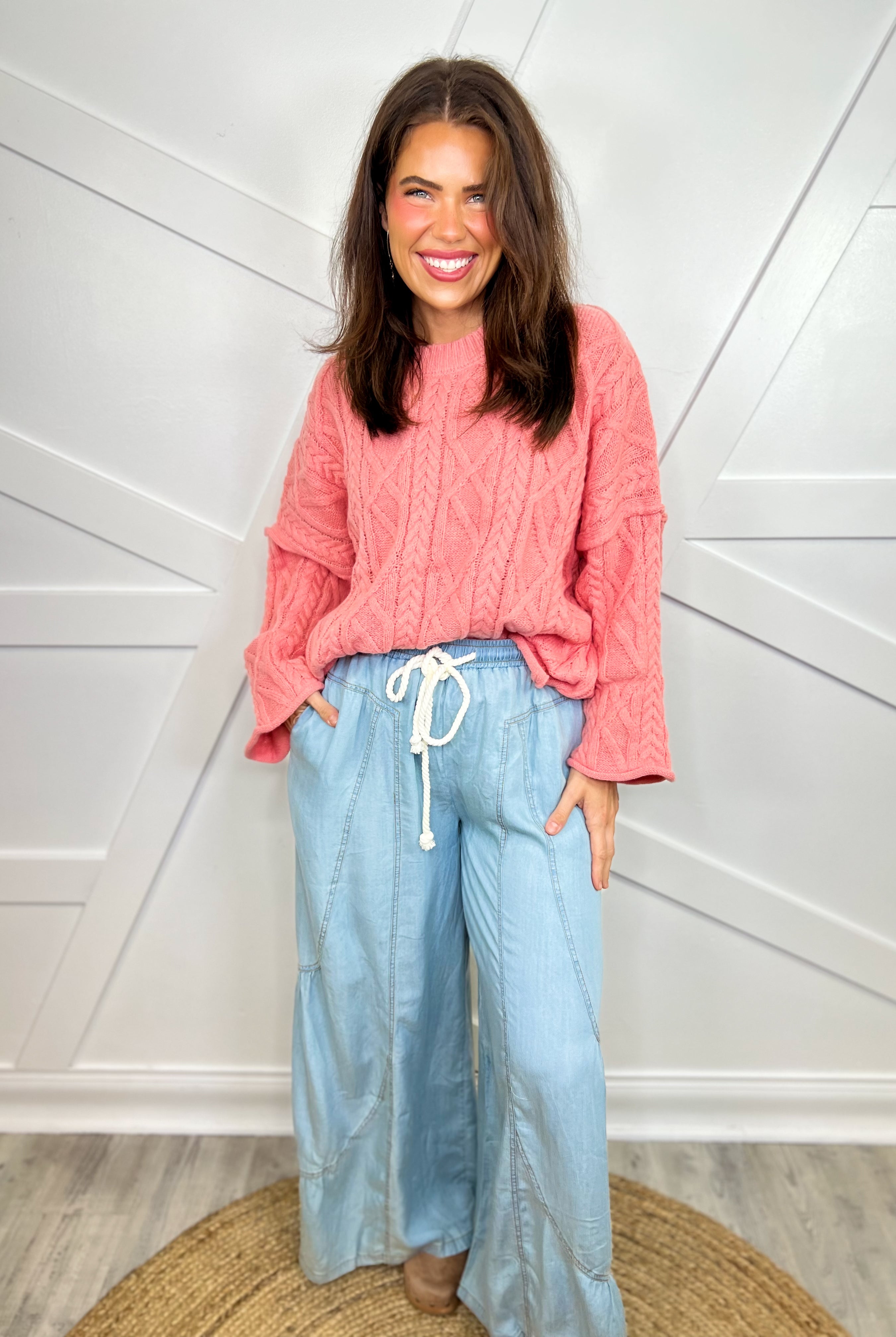 Free Fall Pants-150 PANTS-ODDI-Heathered Boho Boutique, Women's Fashion and Accessories in Palmetto, FL