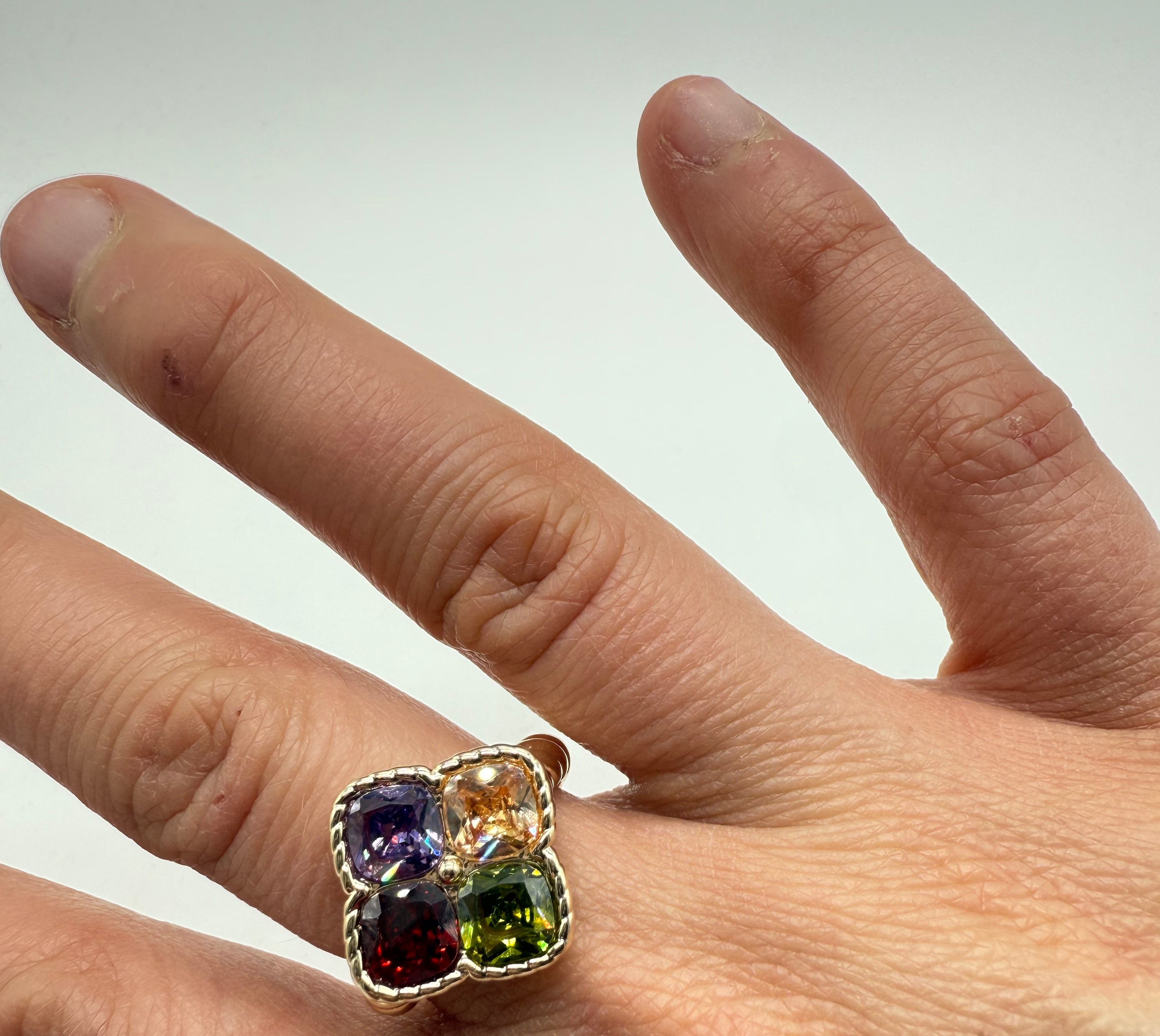 That's A Lucky Yes From Me Ring-310 Jewelry-Millenx Accessories, LLC.-Heathered Boho Boutique, Women's Fashion and Accessories in Palmetto, FL