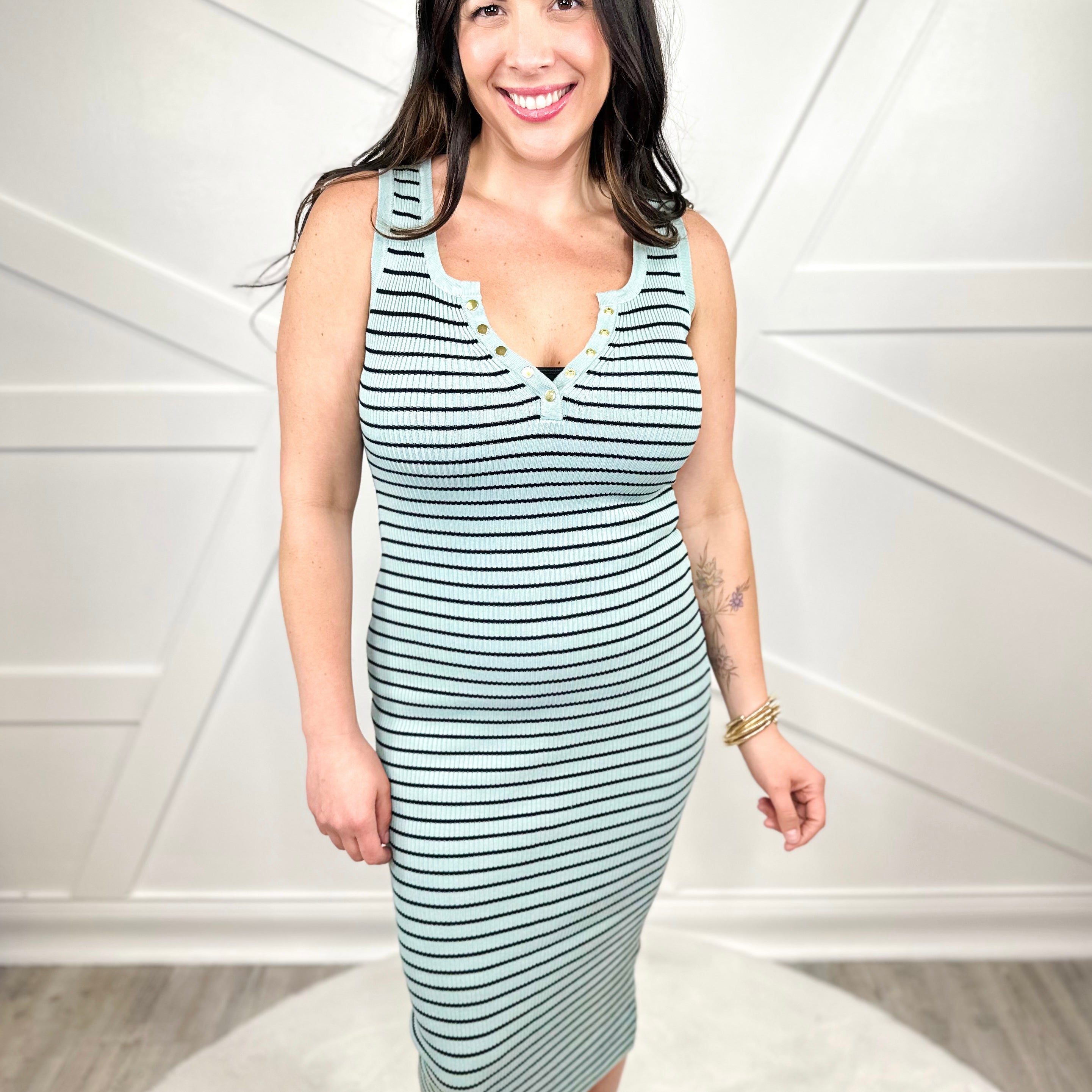 Restock: Modern Take Dress-230 DRESSES/JUMPSUITS/ROMPERS-Love Tree-Heathered Boho Boutique, Women's Fashion and Accessories in Palmetto, FL