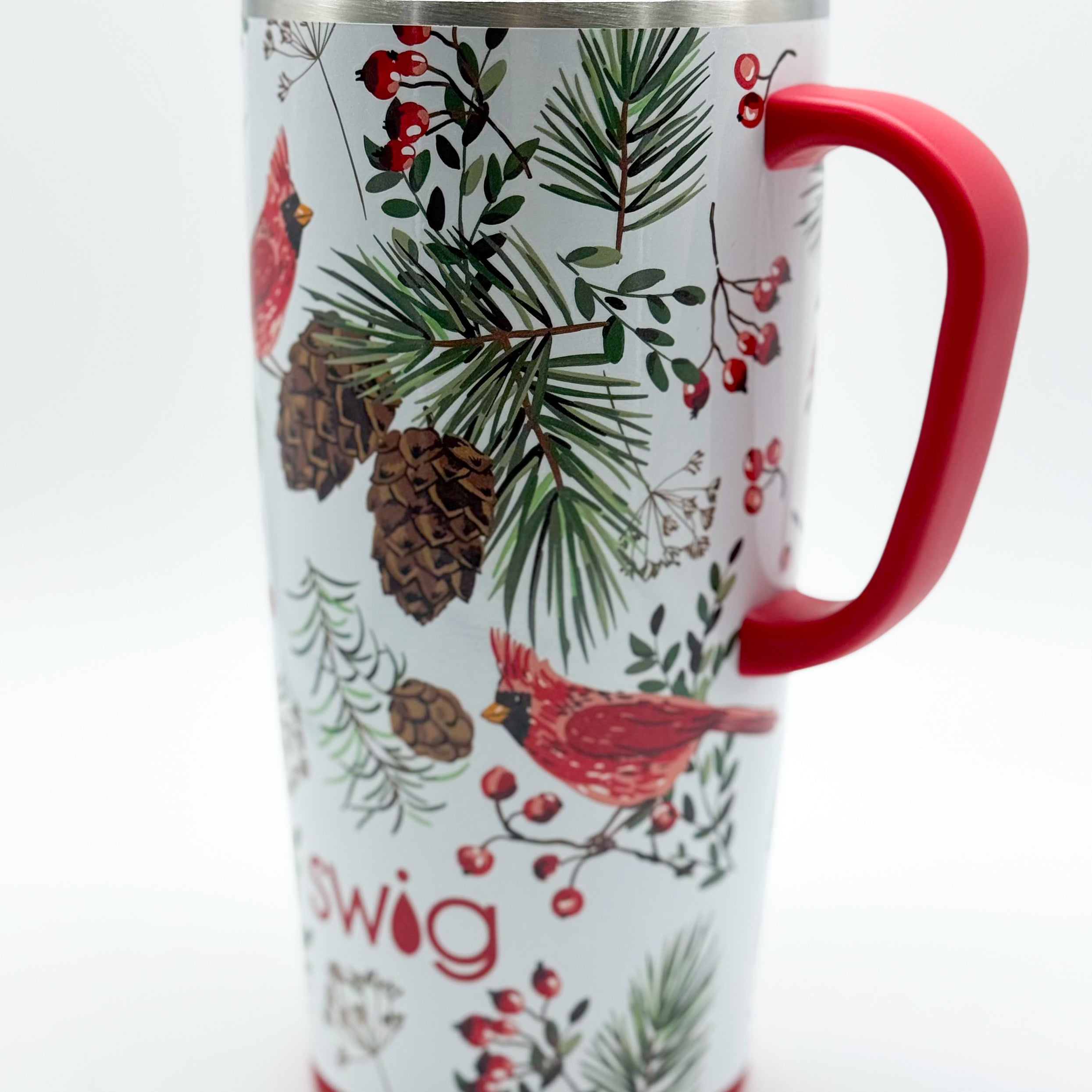 Winter Cardinals Swig-340 Other Accessories-Swig-Heathered Boho Boutique, Women's Fashion and Accessories in Palmetto, FL