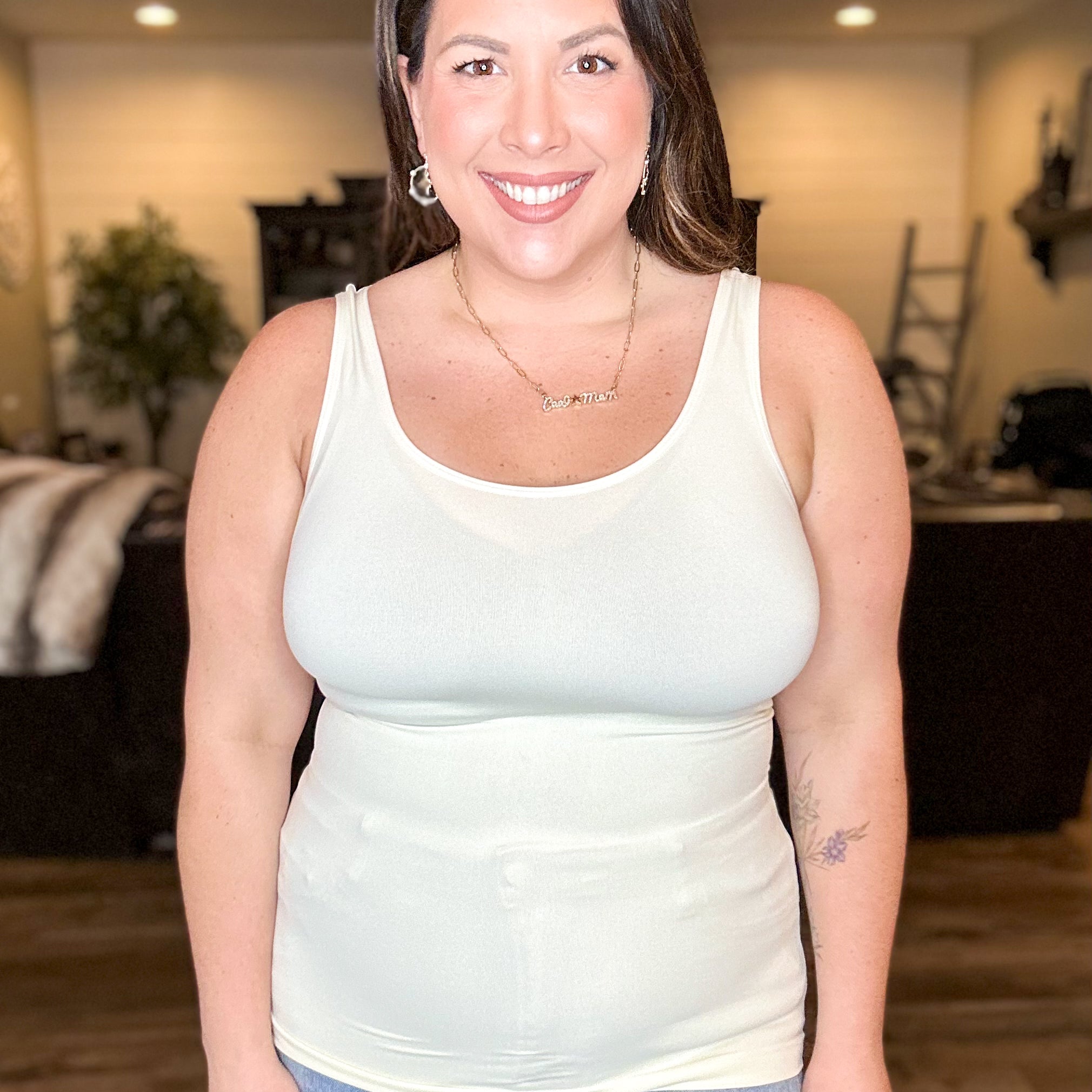 Restock: V or U Reversible Seamless Tank-100 Tank/Crop Tops-YELETE-Heathered Boho Boutique, Women's Fashion and Accessories in Palmetto, FL