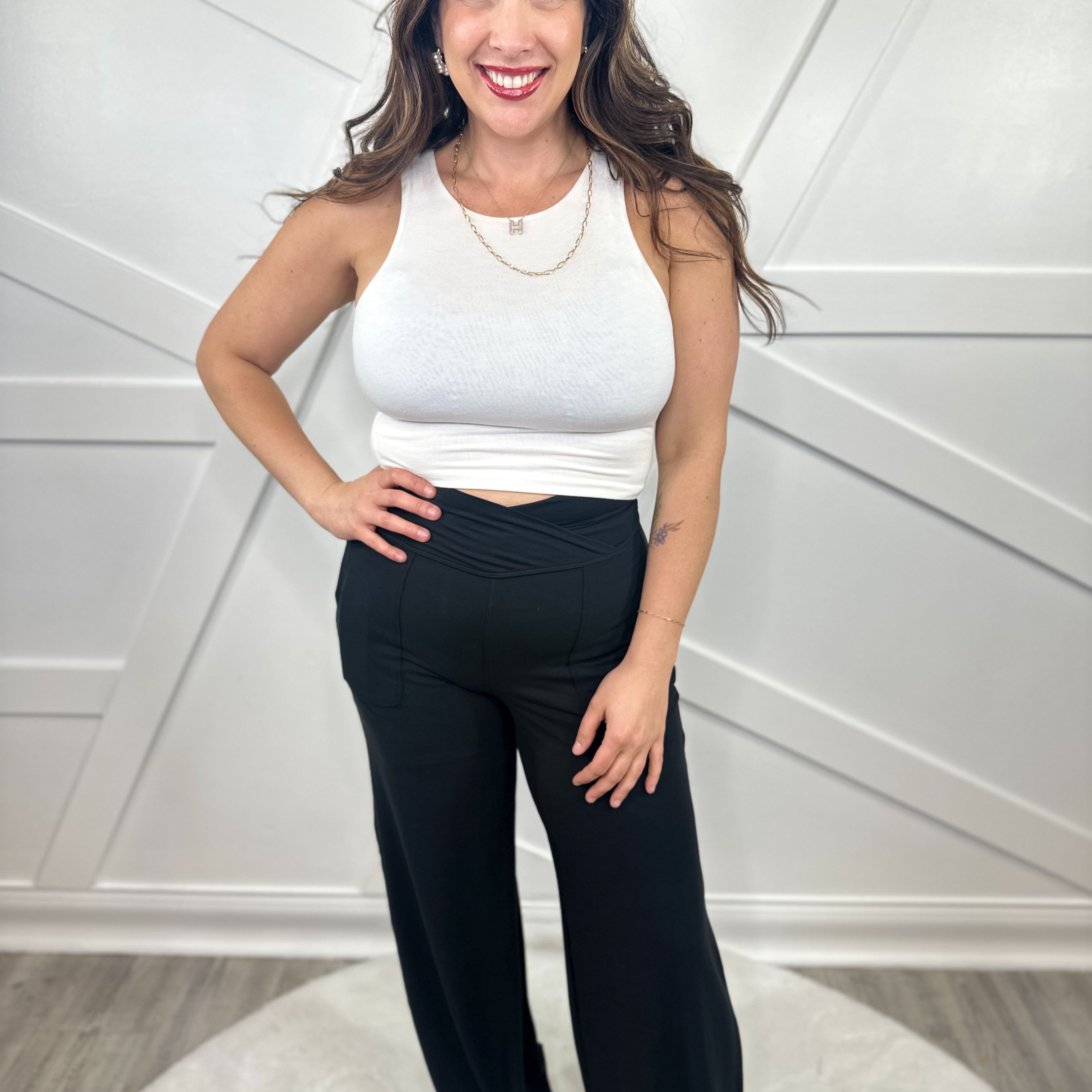 Restock: Check Me Out Pants-150 PANTS-Rae Mode-Heathered Boho Boutique, Women's Fashion and Accessories in Palmetto, FL