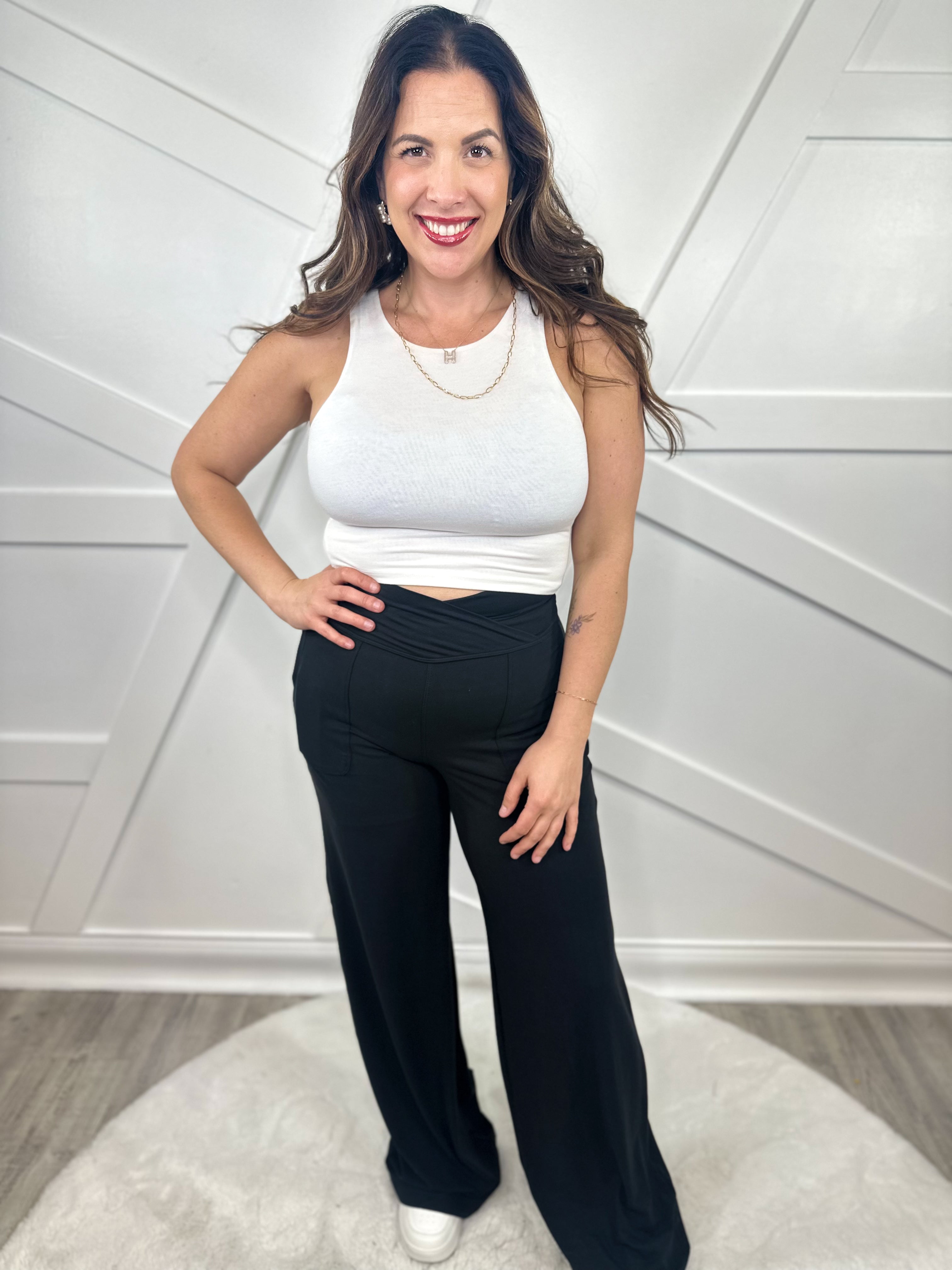 Restock: Check Me Out Pants-150 PANTS-Rae Mode-Heathered Boho Boutique, Women's Fashion and Accessories in Palmetto, FL