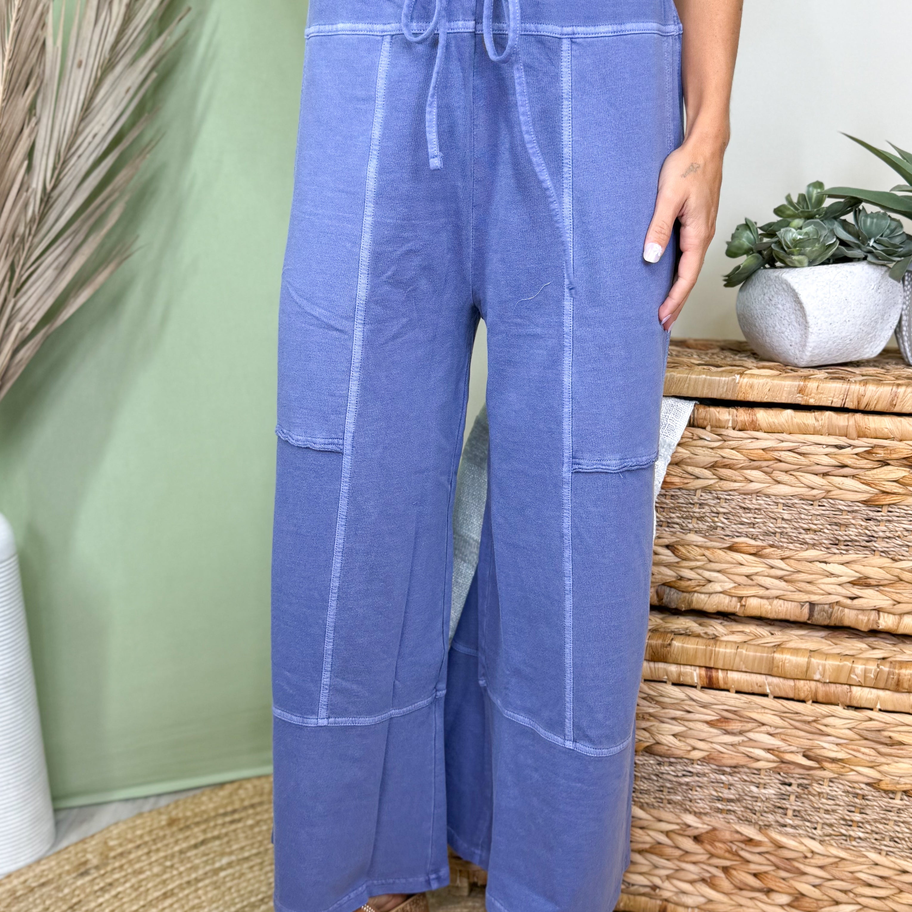 The Weekend Wander Pants-150 PANTS-ZENANA-Heathered Boho Boutique, Women's Fashion and Accessories in Palmetto, FL