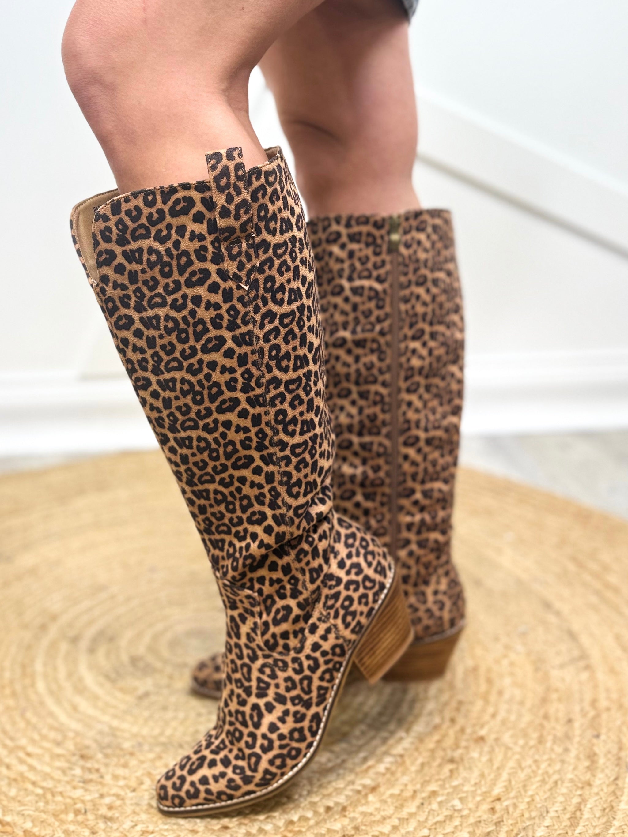Hats Off Boots - Leopard-350 Shoes-Corkys-Heathered Boho Boutique, Women's Fashion and Accessories in Palmetto, FL