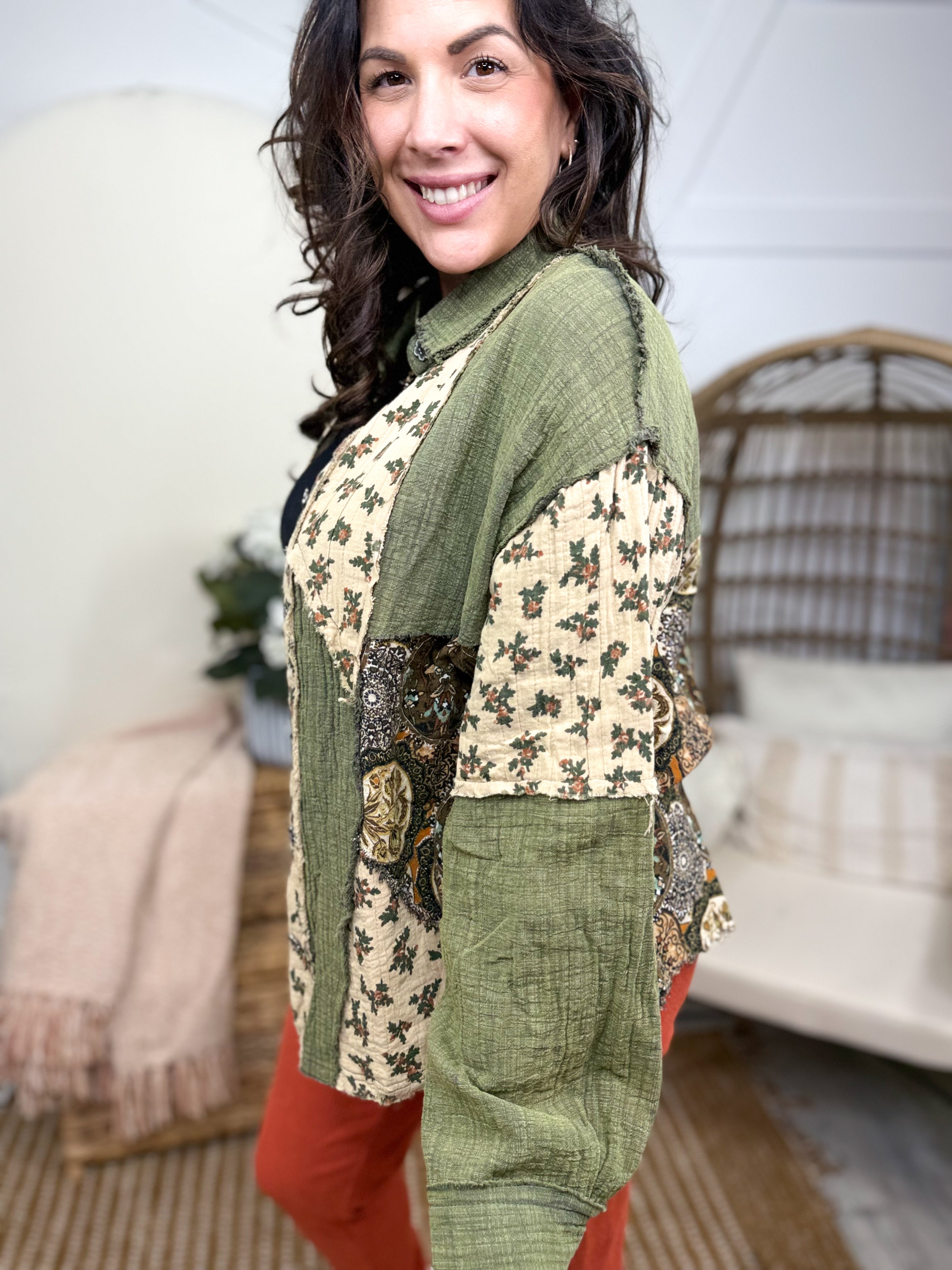 Fascinate Me Top-120 Long Sleeve Tops-POL-Heathered Boho Boutique, Women's Fashion and Accessories in Palmetto, FL