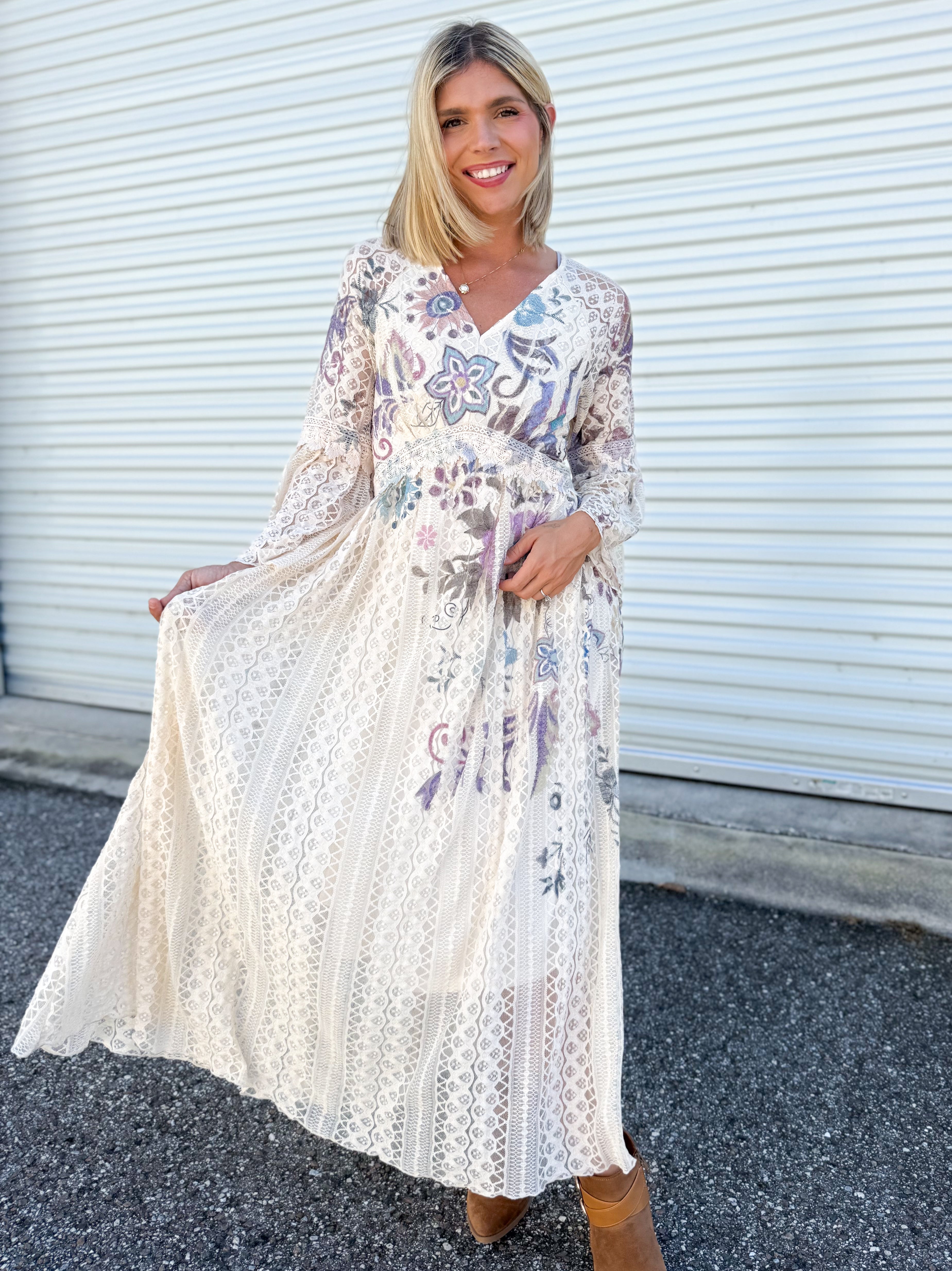 Stevie Dress-230 DRESSES/JUMPSUITS/ROMPERS-Origami Apparel-Heathered Boho Boutique, Women's Fashion and Accessories in Palmetto, FL