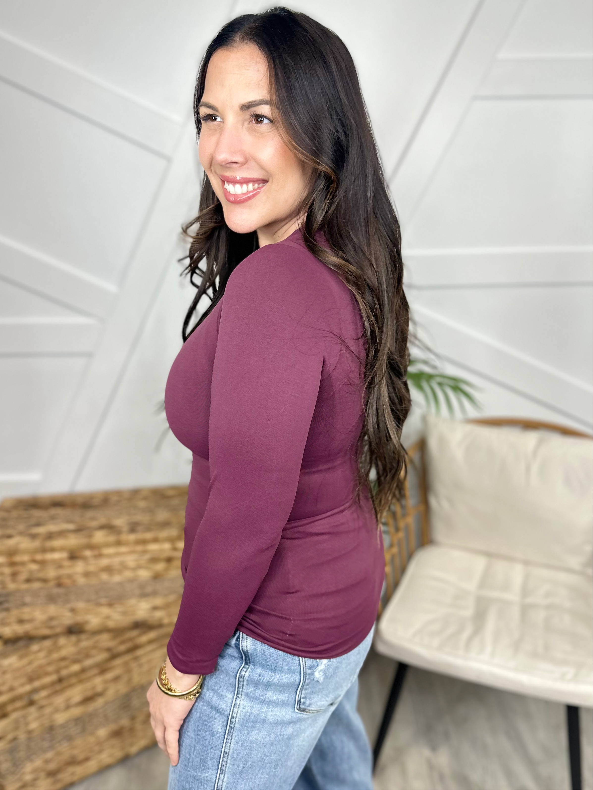 Restock: Take Your Time Seamless Top-120 Long Sleeve Tops-YELETE-Heathered Boho Boutique, Women's Fashion and Accessories in Palmetto, FL