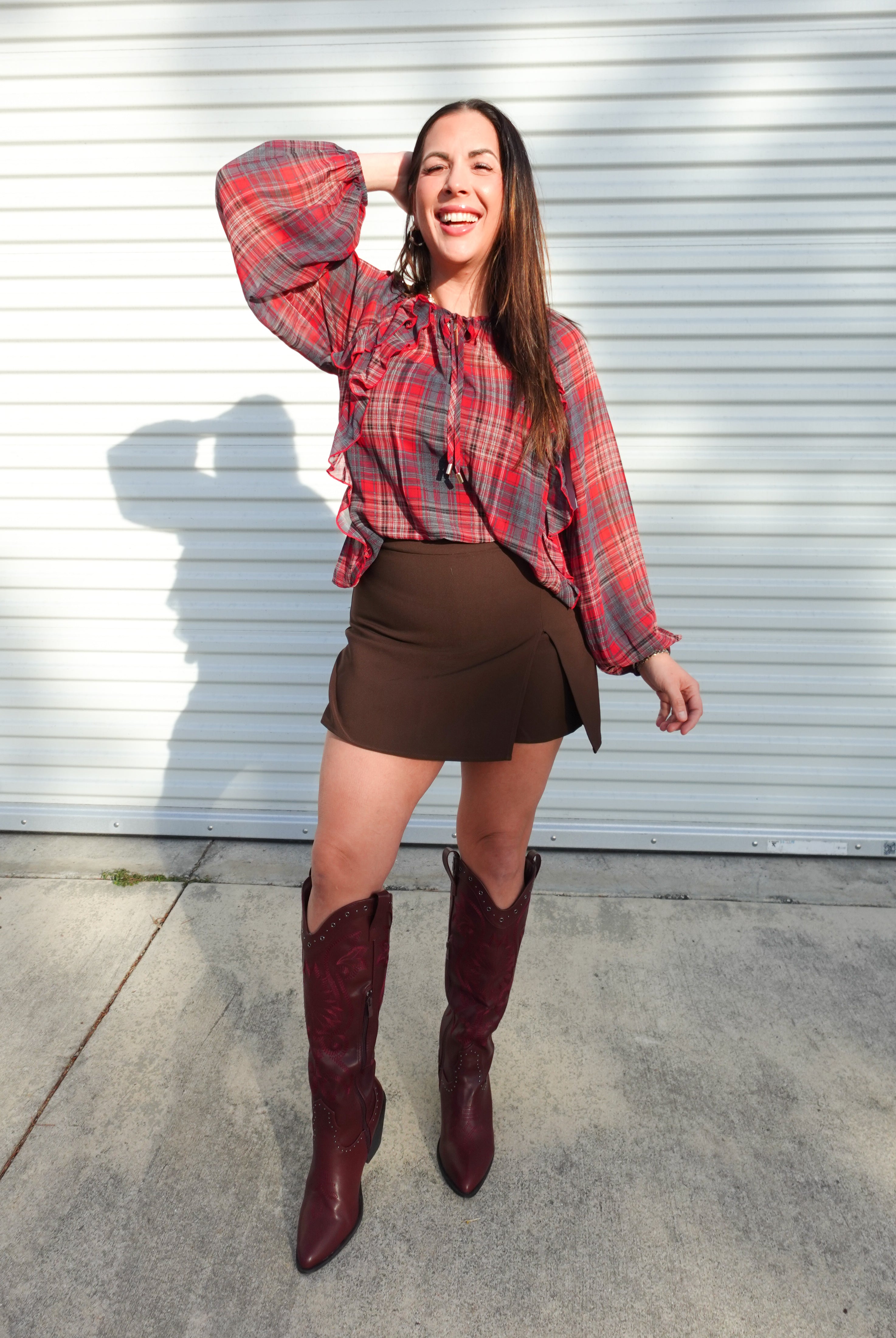 Seasonal Charm Top-120 LONG SLEEVE TOPS-oddi-Heathered Boho Boutique, Women's Fashion and Accessories in Palmetto, FL