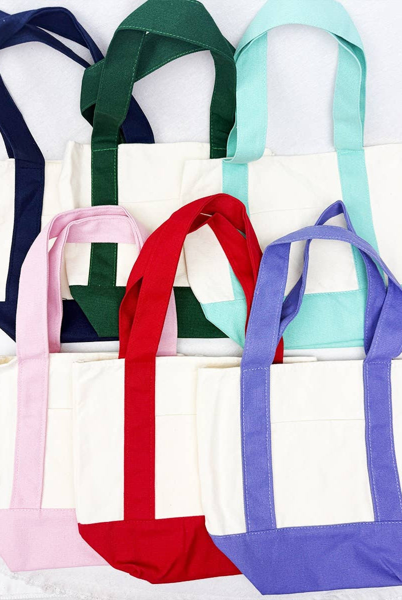 Everyday Canvas Tote Bag with an External Pocket-320 Bags-Love and Repeat-Heathered Boho Boutique, Women's Fashion and Accessories in Palmetto, FL