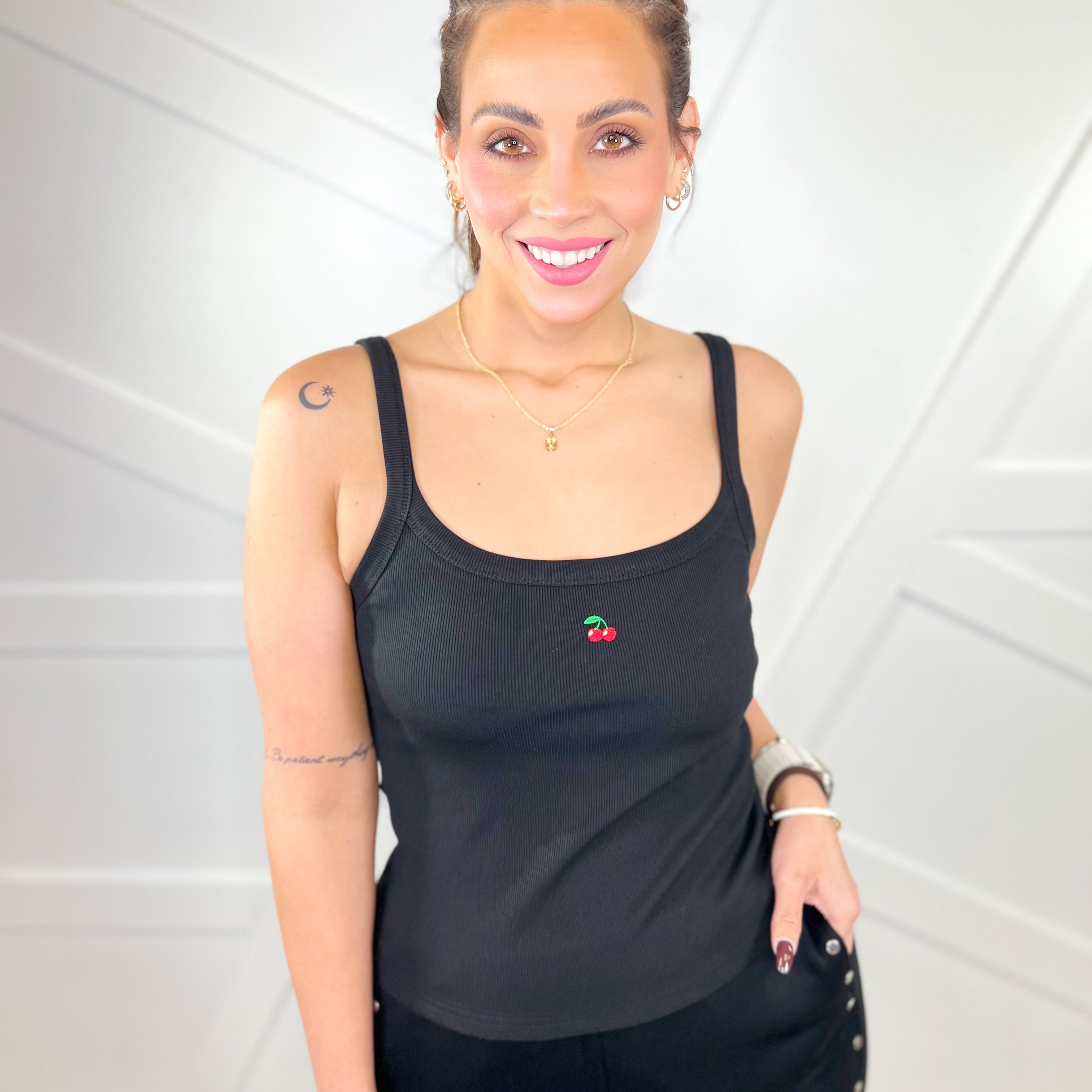 Berry Cherry Tank Top-100 TANK/CROP TOPS-White Birch-Heathered Boho Boutique, Women's Fashion and Accessories in Palmetto, FL